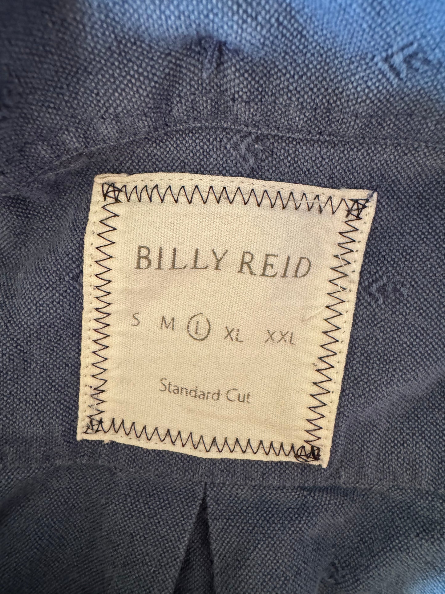 REDUCED #92 Men’s large L navy blue button up collar t shirt