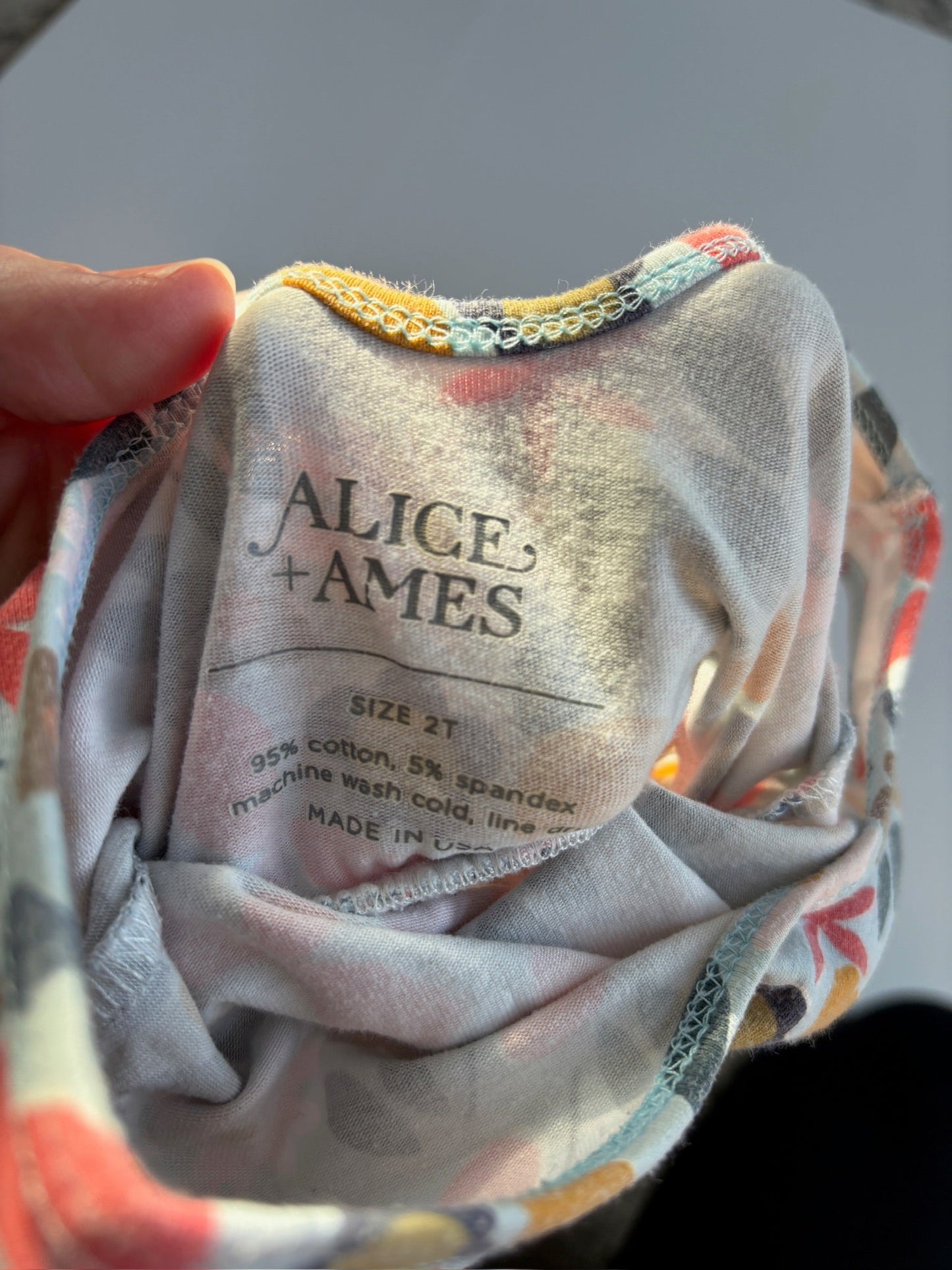 Seller #105 - Size 2T Girls Lizzie Floral Alice and Ames Dress GUC