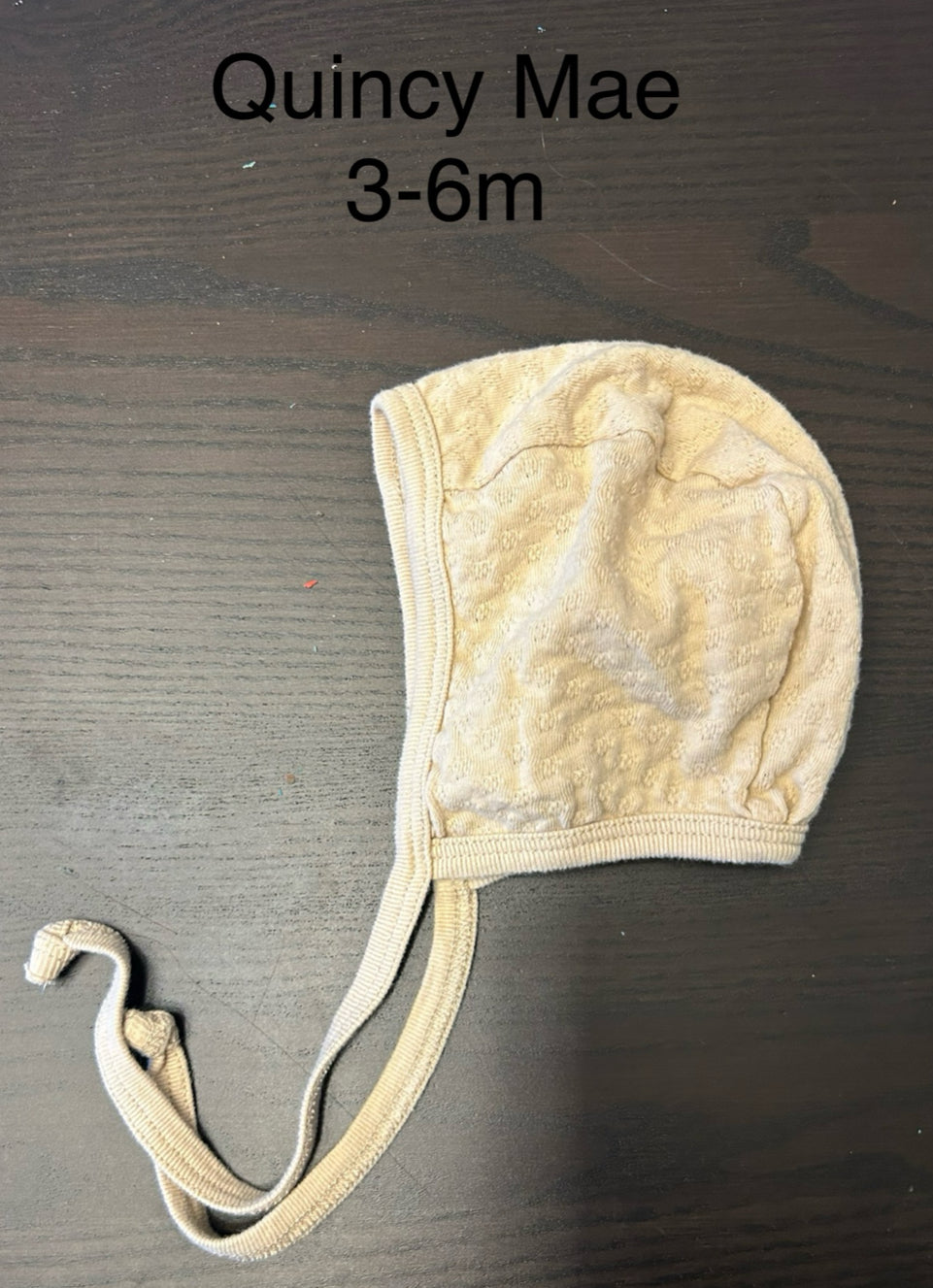 seller #62 Quincy Mae 3-6 month hat