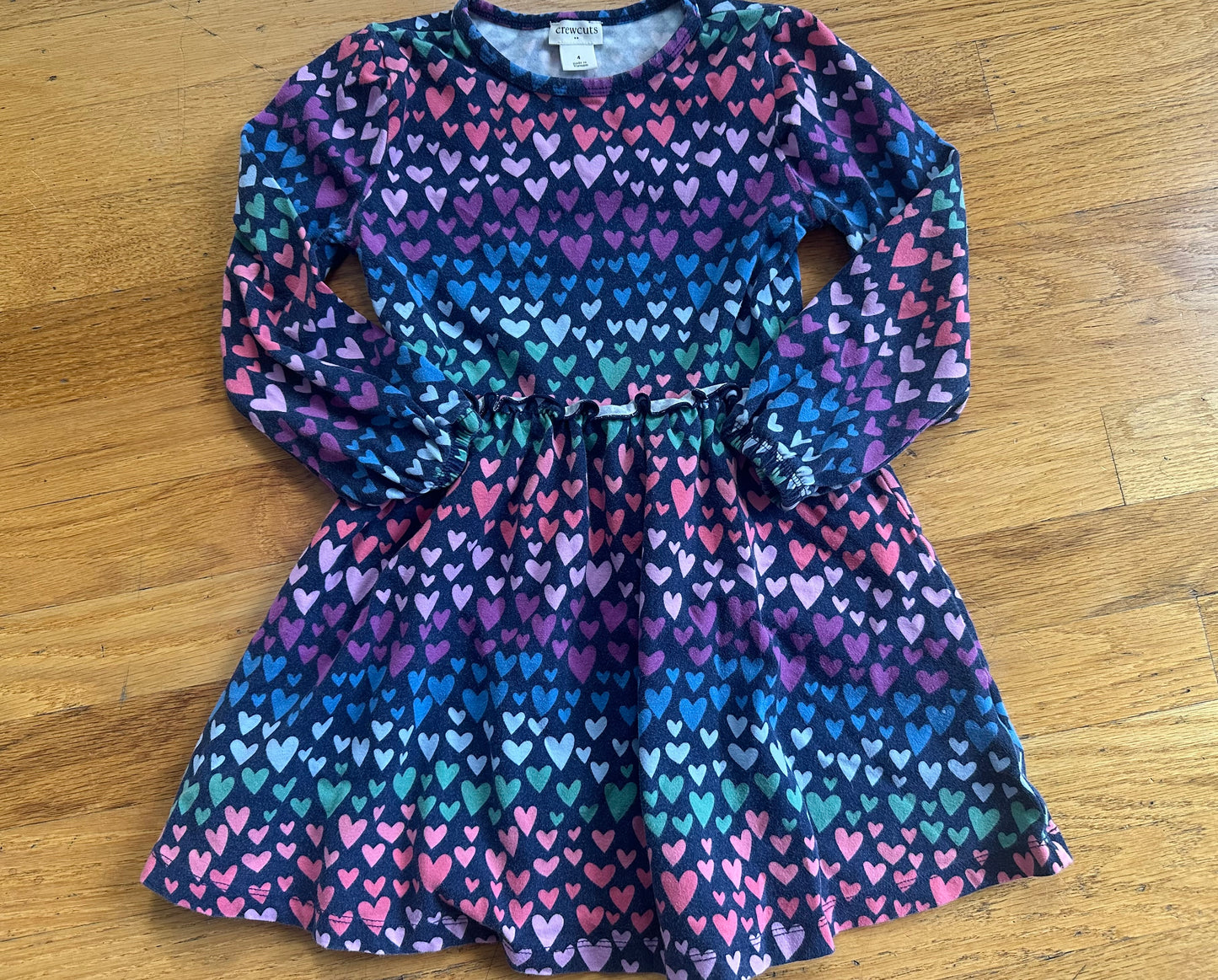 #104 Crewcuts size 4 girl heart dress
