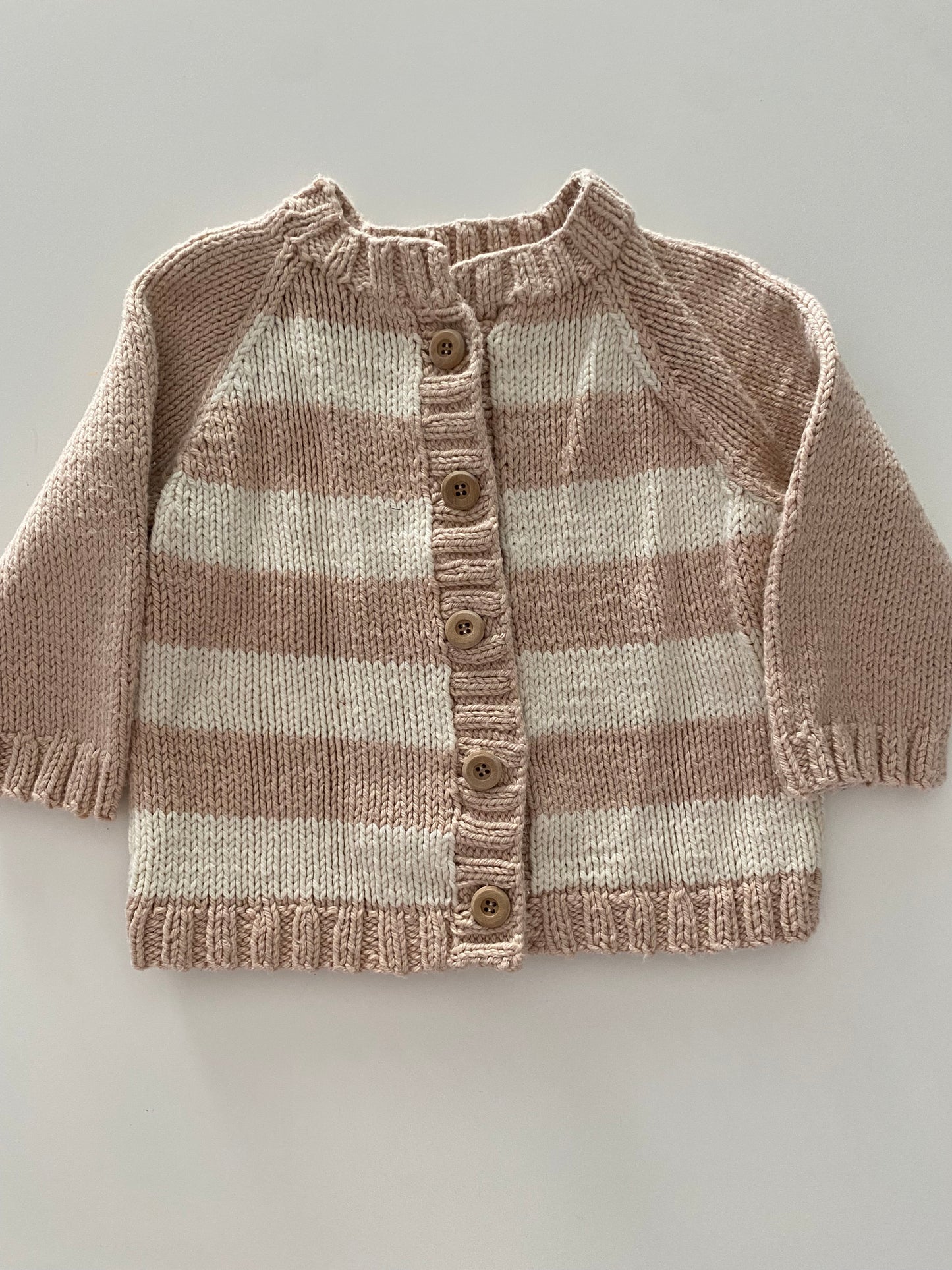 #117-Girls 2T, Boutique Tan Knit Sweater Cardigan, VGUC