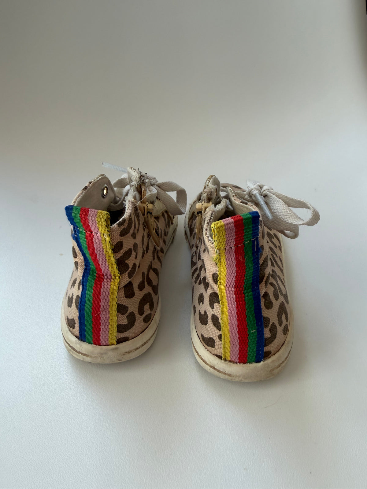 #117, Girls shoes size 26, Boden leopard boots, GUC