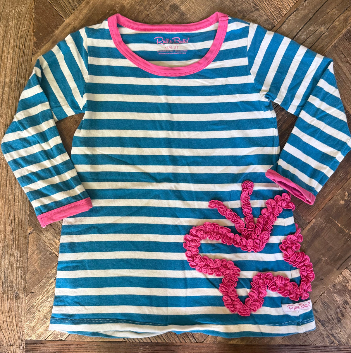 #75 Ruffle Butts Girls Butterfly Dress, Size 3T