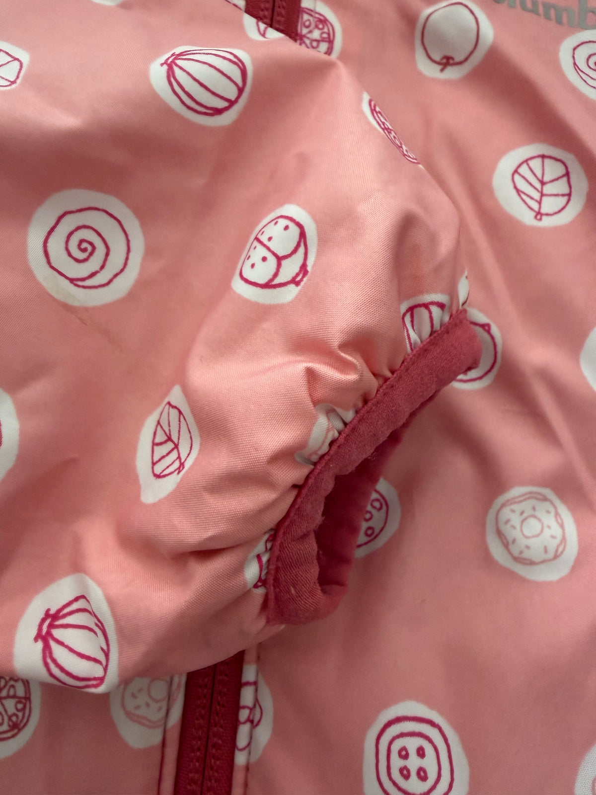 #117, Girls 18M, Columbia pink fleece lined jacket, VGUC