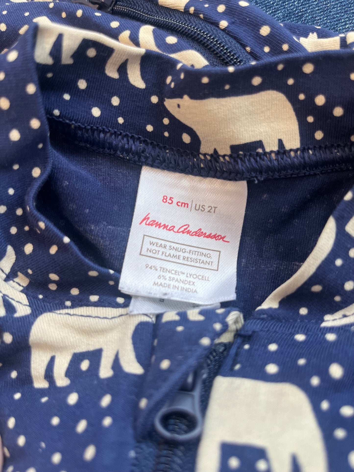 #67 Hanna Andersson pajamas polar bears 2T