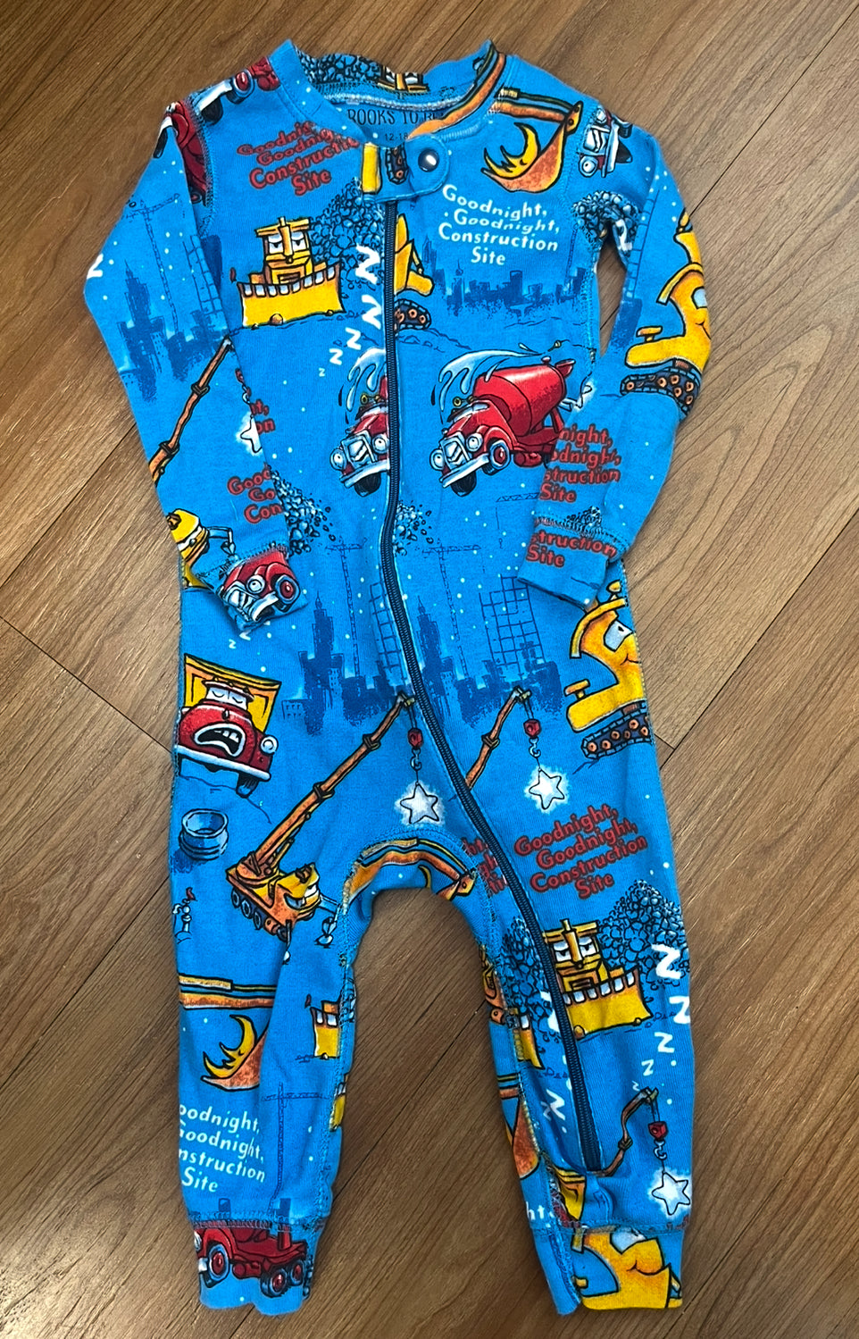 #67 Books to Bed pajamas 12-18 months Goodnight Goodnight Construction Site