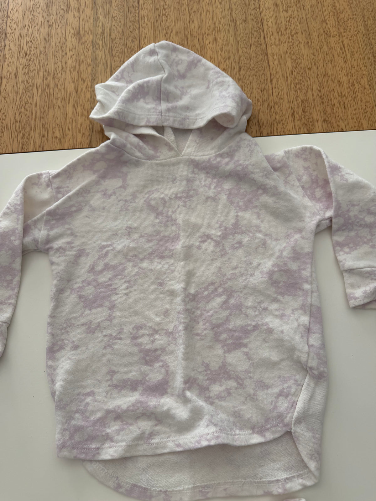 #117, Girls 3T, Grayson purple & white hoodie & shorts set, GUC