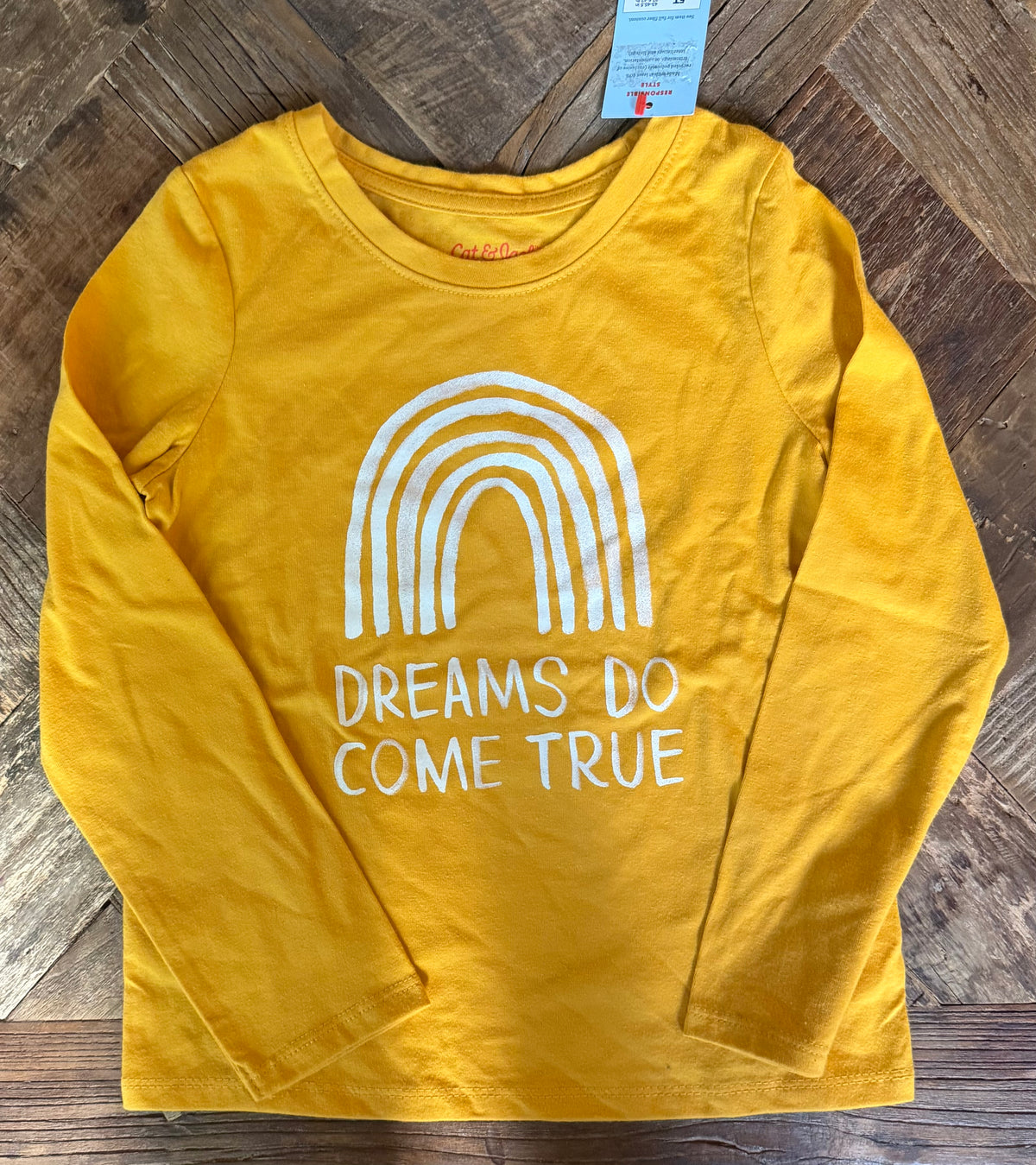 #75 Cat & Jack Dreams LS Shirt NEW, Size 5