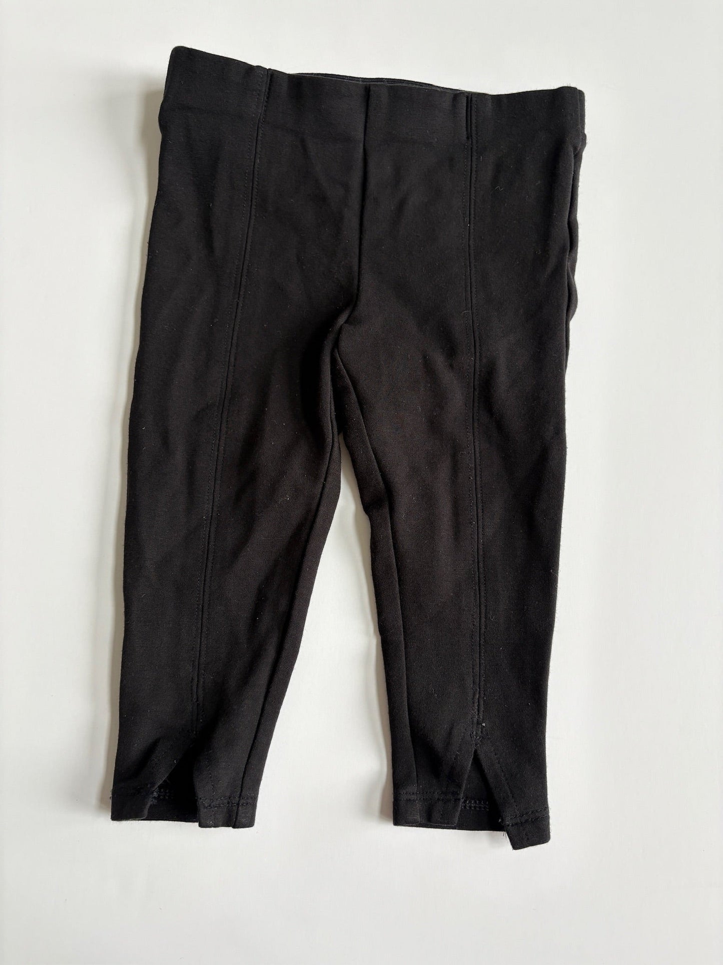Seller #105 - Size 18M Girls Black Something Navy Leggings VGUC