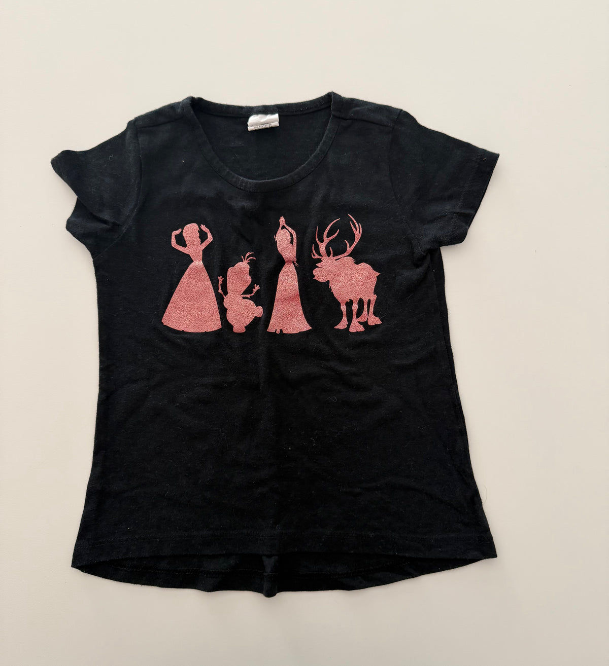 #117, Girls 3T, Boutique Frozen โO-H-I-Oโ shirt, black, GUC