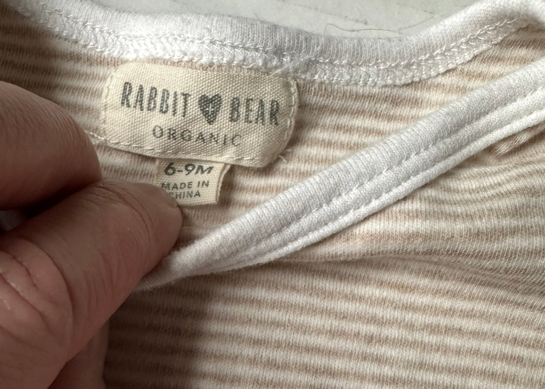 #93 Rabbit + Bear Neutral Bodysuit Set (2) Gender Neutral 6-9M