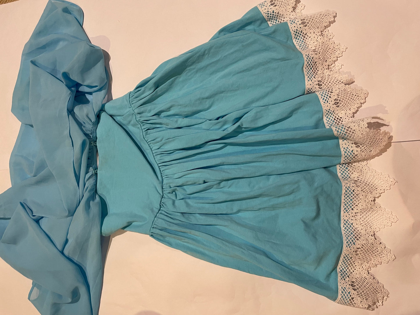 #126 Only Little Once 6 Elsa Dress with Cape GUC