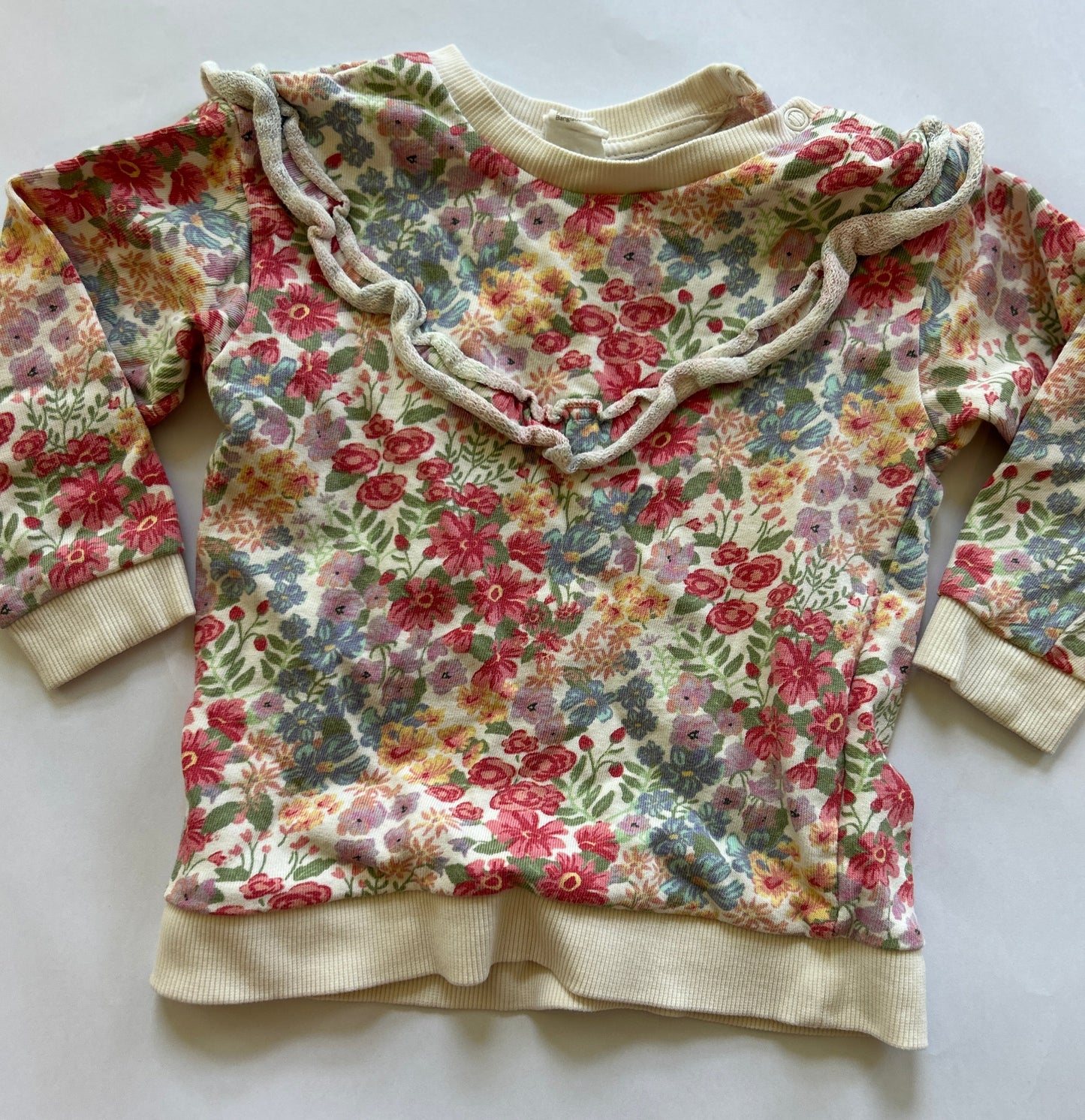 #117, Girls 18M, SweetHoney pink star sweater, GUC