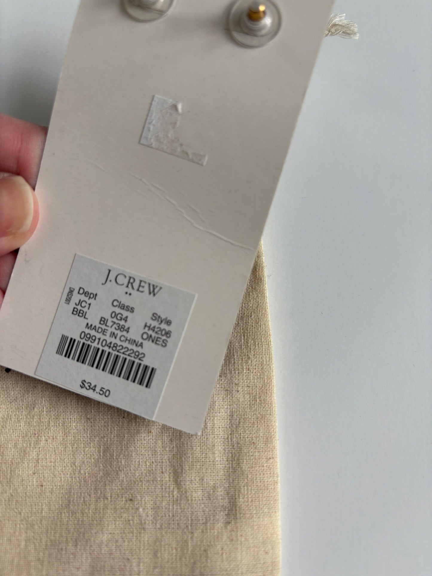Seller #105 - Women's Blue J Crew Earrings NWT