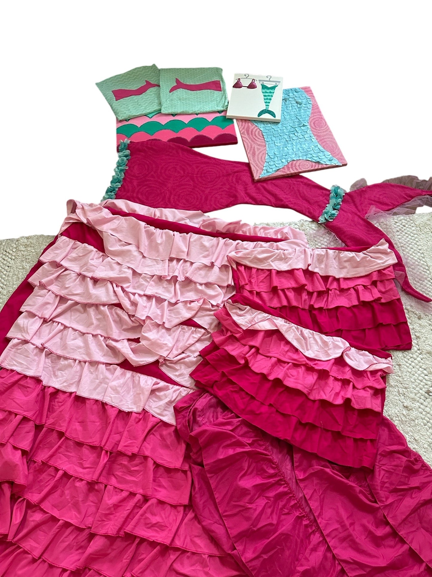 208 Mermaid room bundle - comforter, decorations - REDUCED