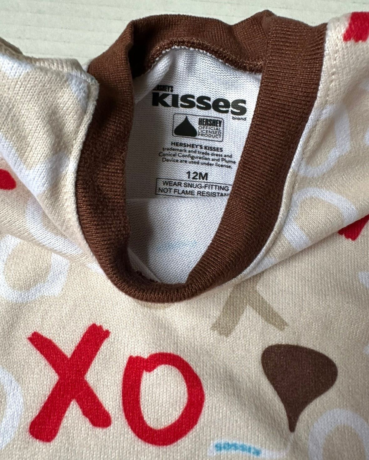 #146 Hershey's Kisses Soft Pajama Set Gender Neutral 12M