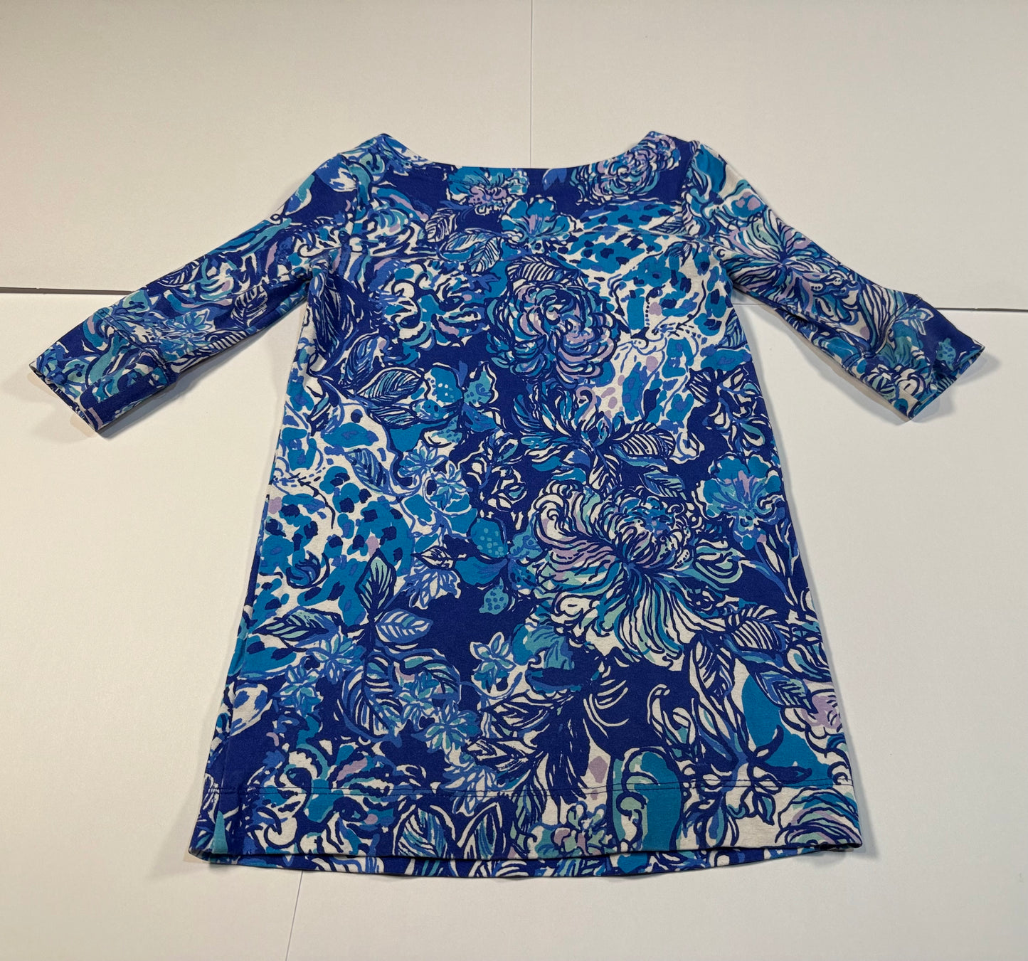 #180 Girls XS 4/5 Lilly Pulitzer Mini Sophie Royal Purple Cat Call