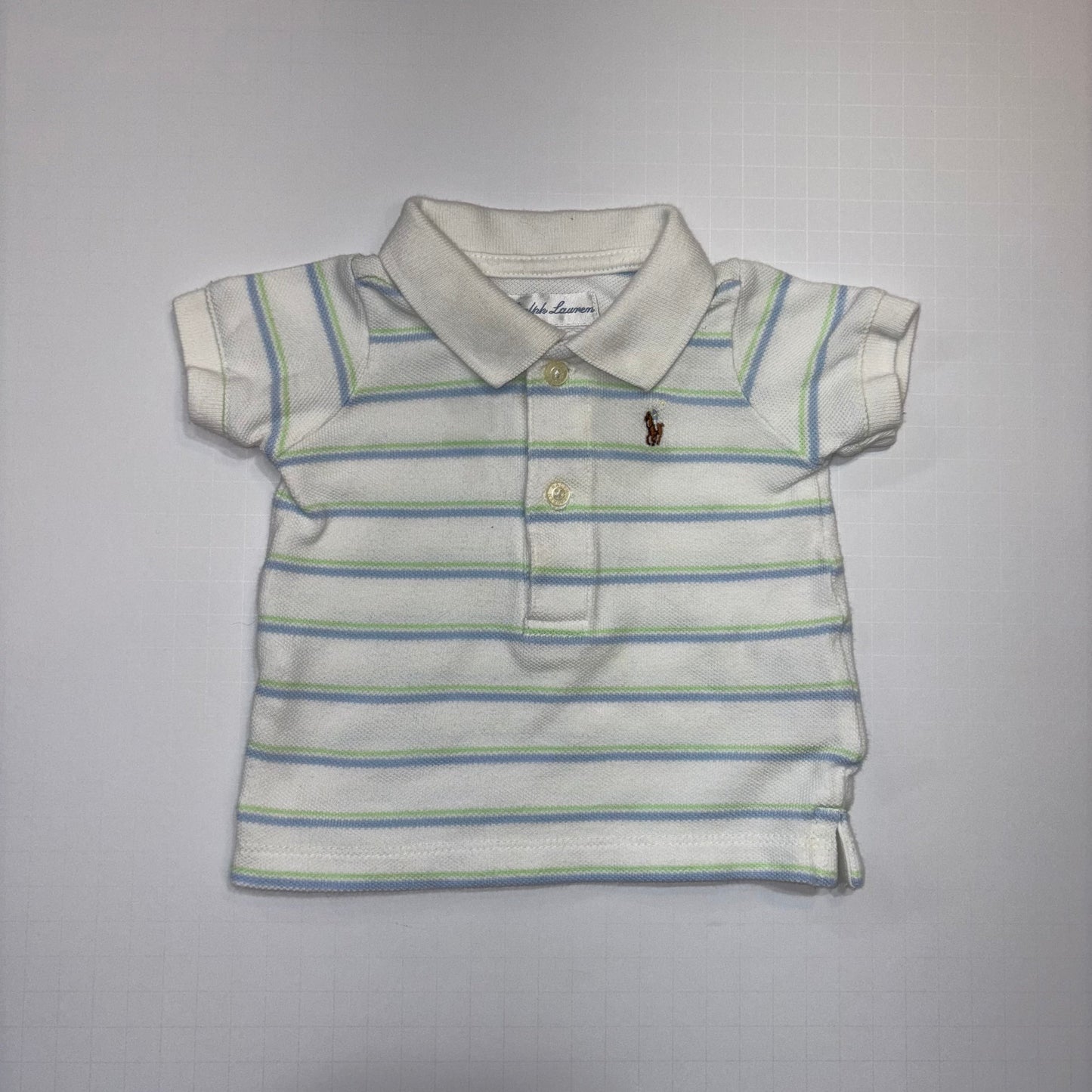 Seller 189 Boys 3m Ralph Lauren Striped Polo Shirt GUC