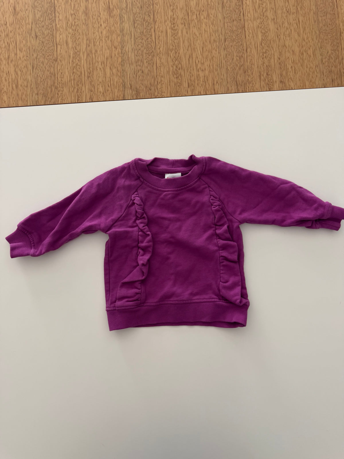 #117, Girls 24M, Hanna Andersson magenta sweatshirt, GUC