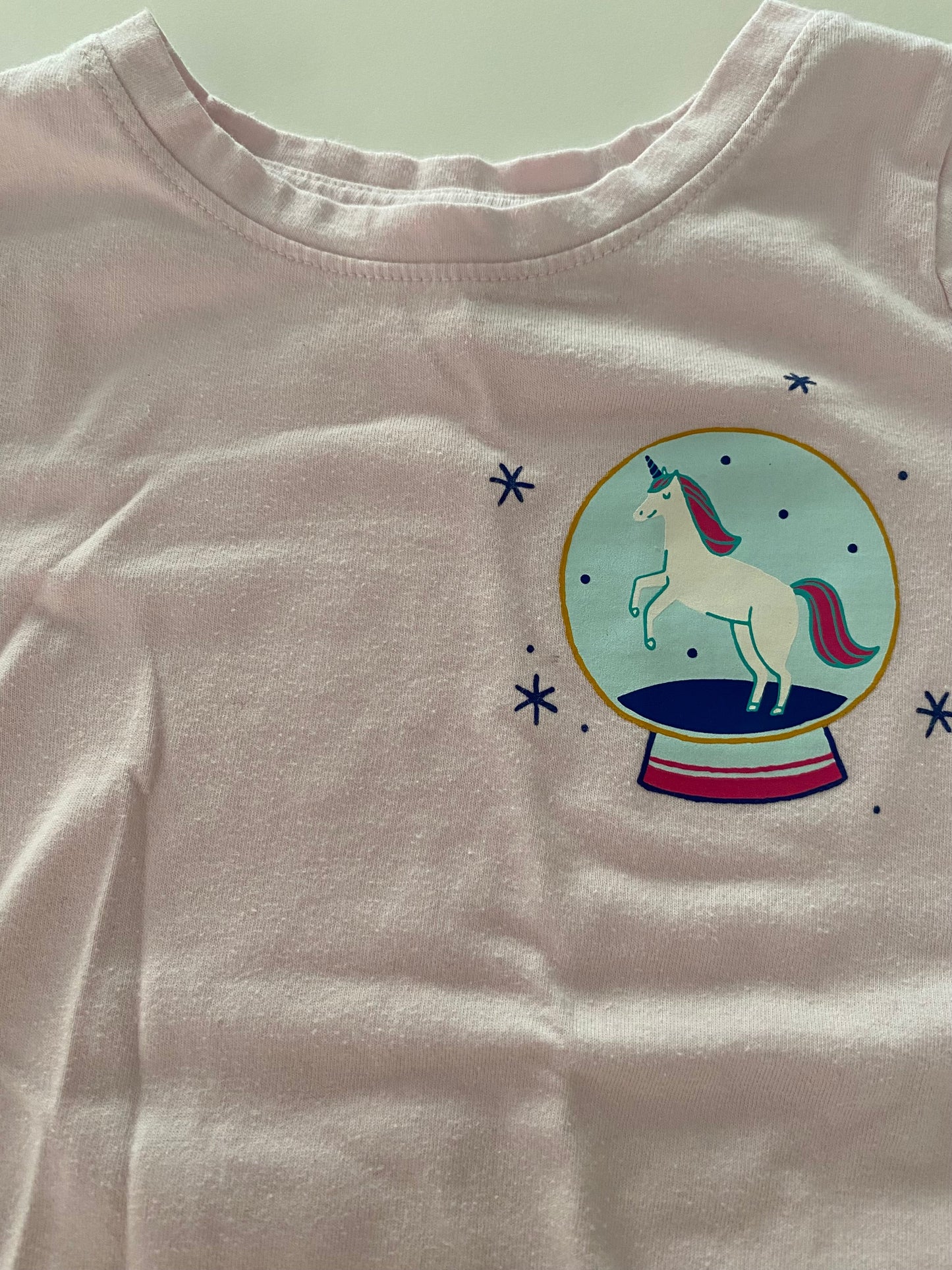 #117-Girls 4T, Cat & Jack pink shirt bundle, GUC