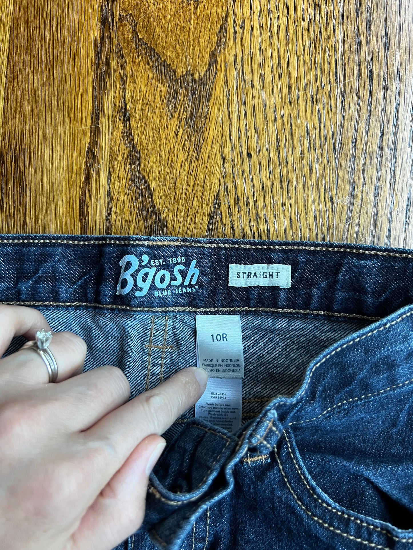 Seller #115 - REDUCED OshKosh Boys Size 10 Dark Blue Jeans, Straight Fit, VGUC
