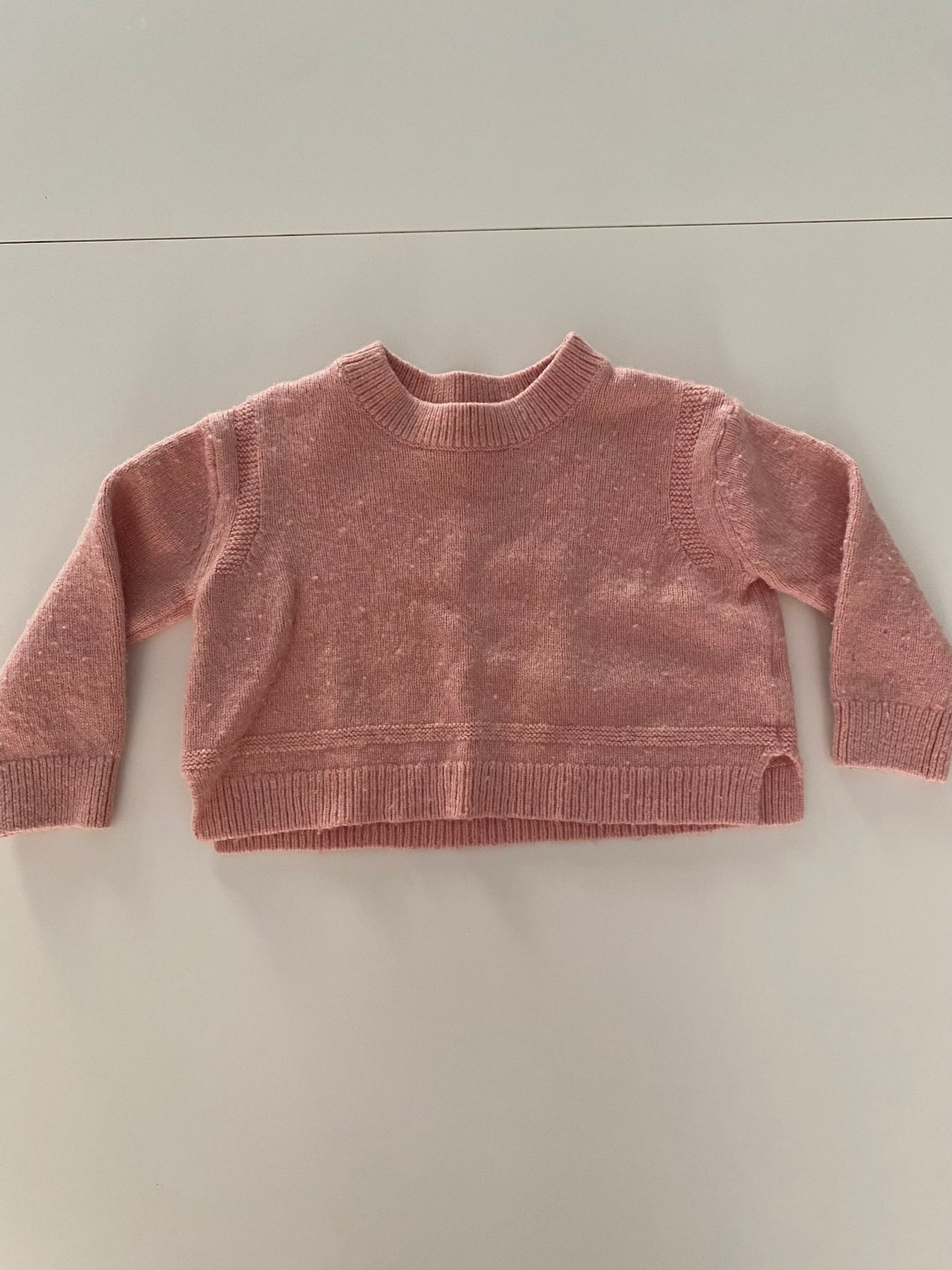 #117-Girls 4T, Boden Pink Cropped Sweater, VGUC,*reduced*