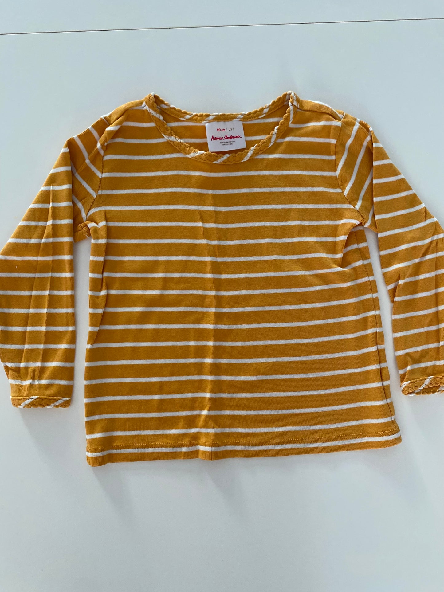 #117- Girls 3T, Hanna Andersson striped shirt bundle, EUC