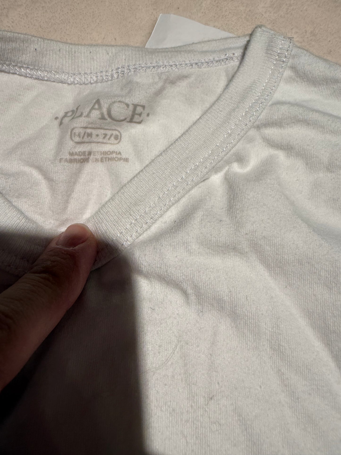 136 EUC children’s place white long sleeve 7/8