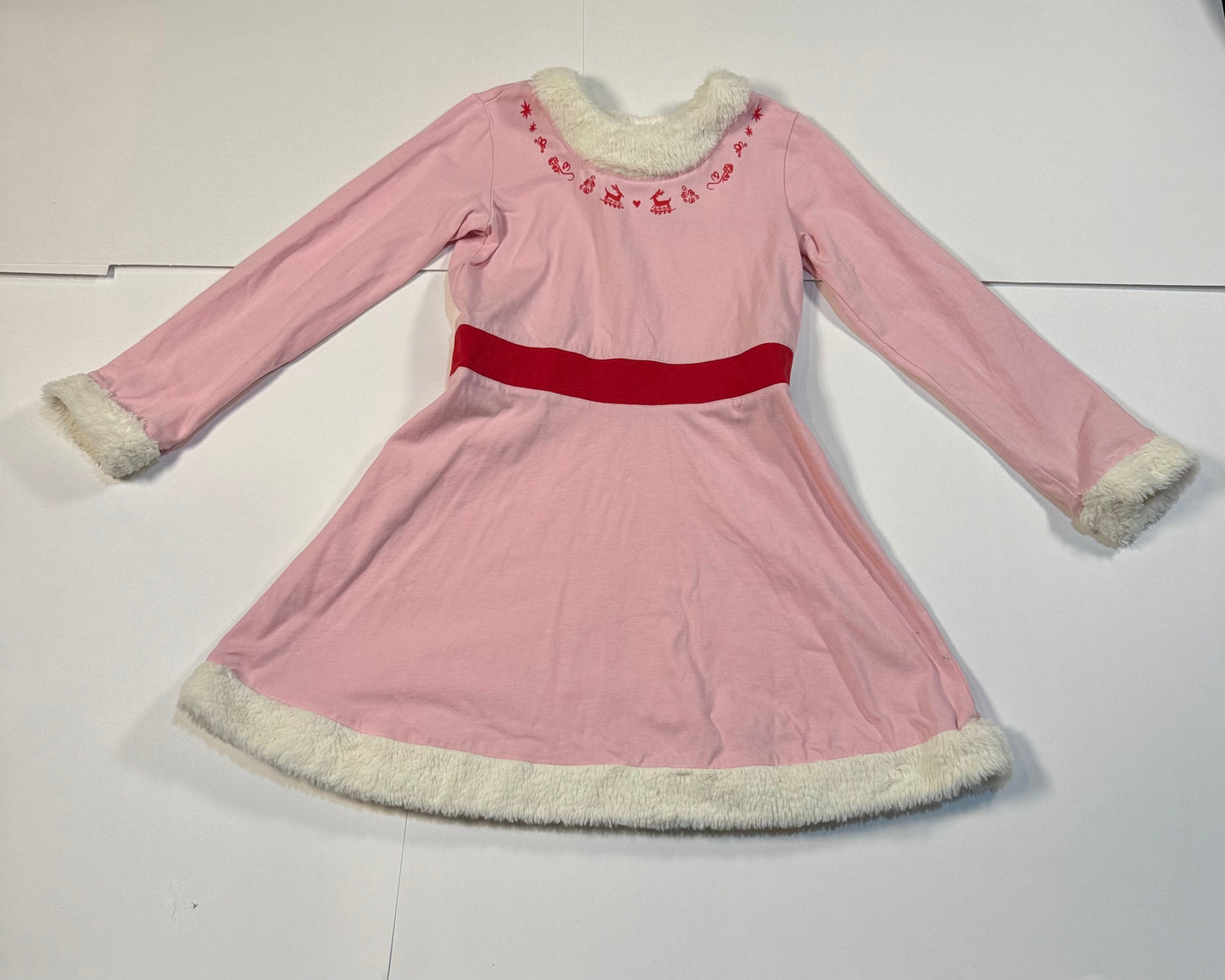 #180 Girls 110 (5) Hanna Andersson Elf Dress (1 of 2)