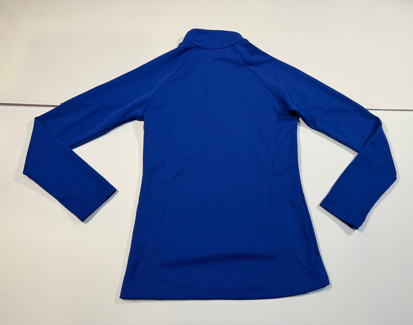 #180 Boys Youth Medium 10-12 Under Armour Blue Fitted Quarter Zip