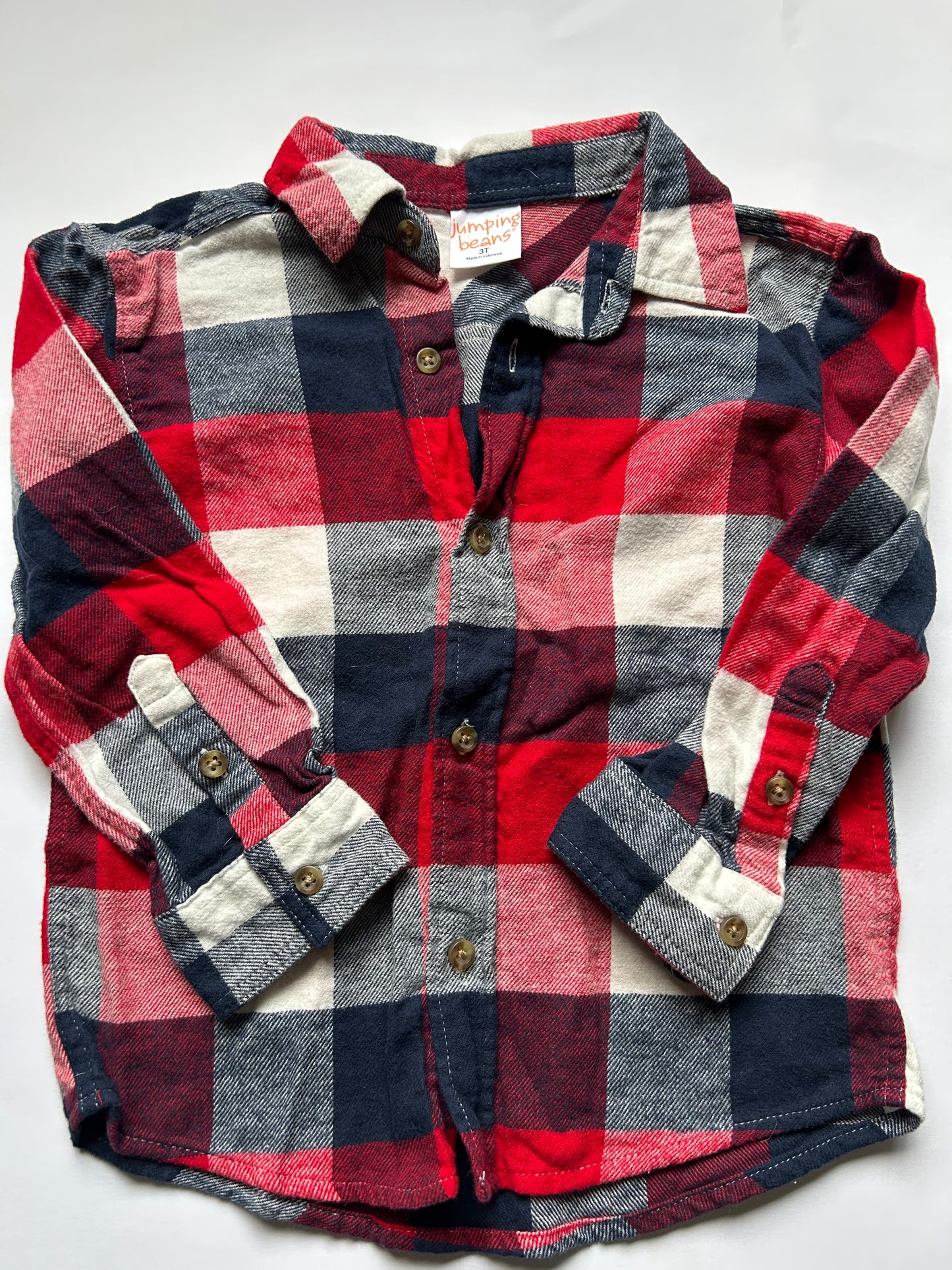 Seller #21 boys 3T flannel plaid shirt
