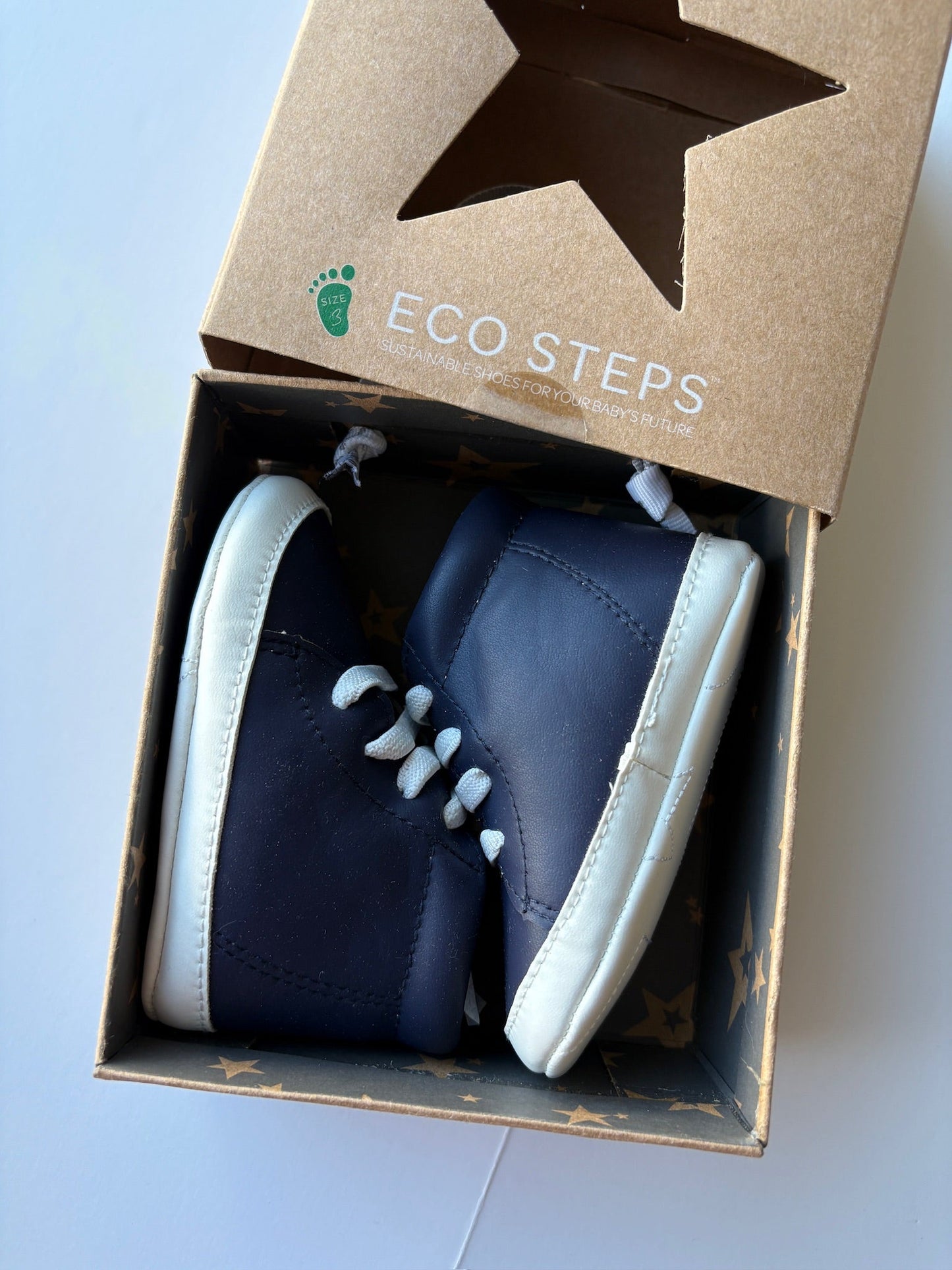 Seller #105 - Size 9-12M Boys Jujube Navy Blue Baby Sneakers/Shoes New in Box