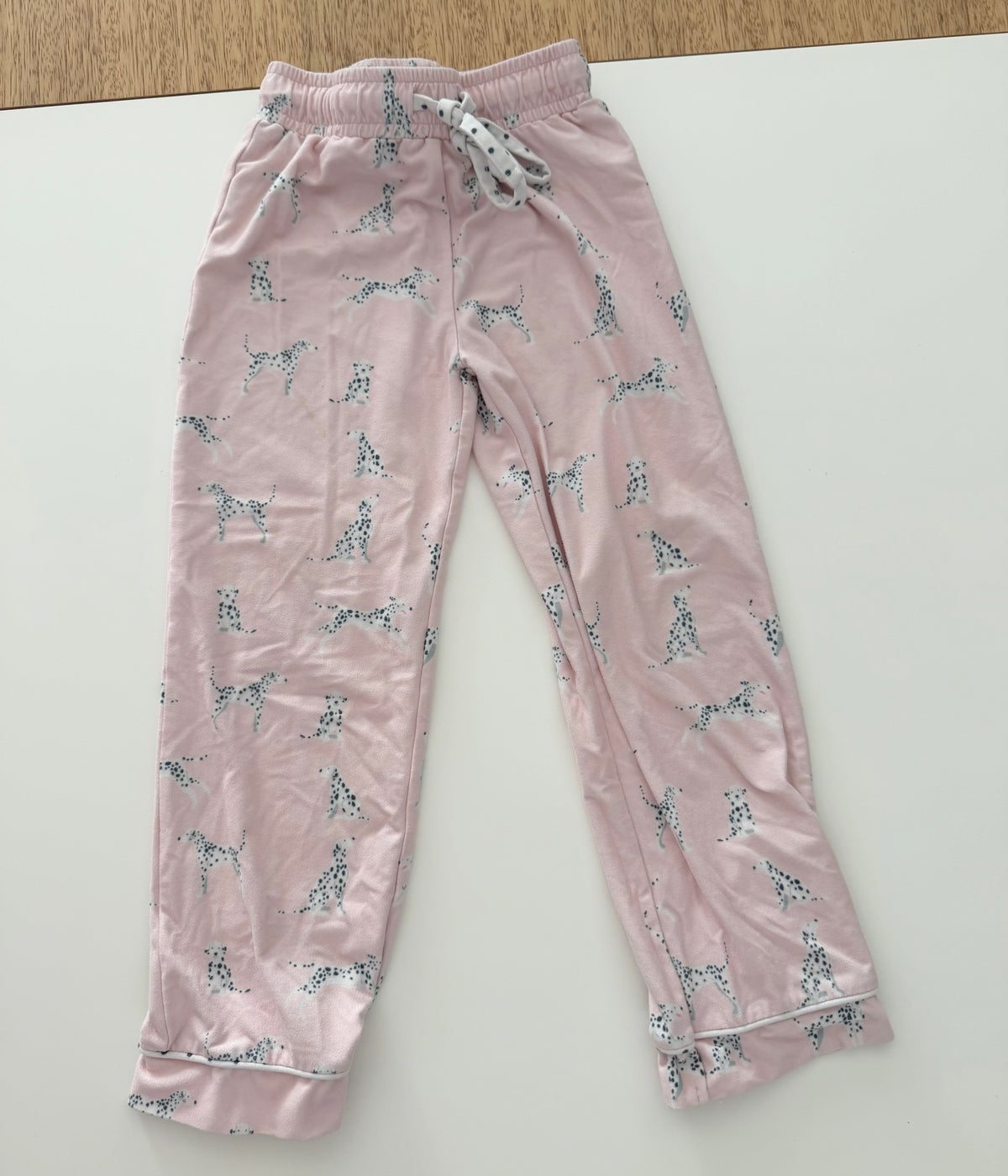 #117, Girls 4T, SweetHoney pink Dalmatian pajamas, GUC