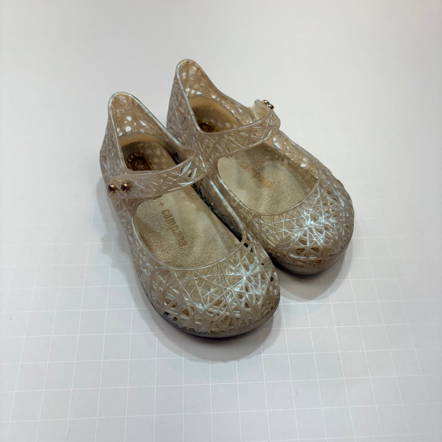 Seller 189 Girls Size 6 Mini Melissa + Campana Jelly Flats GUC