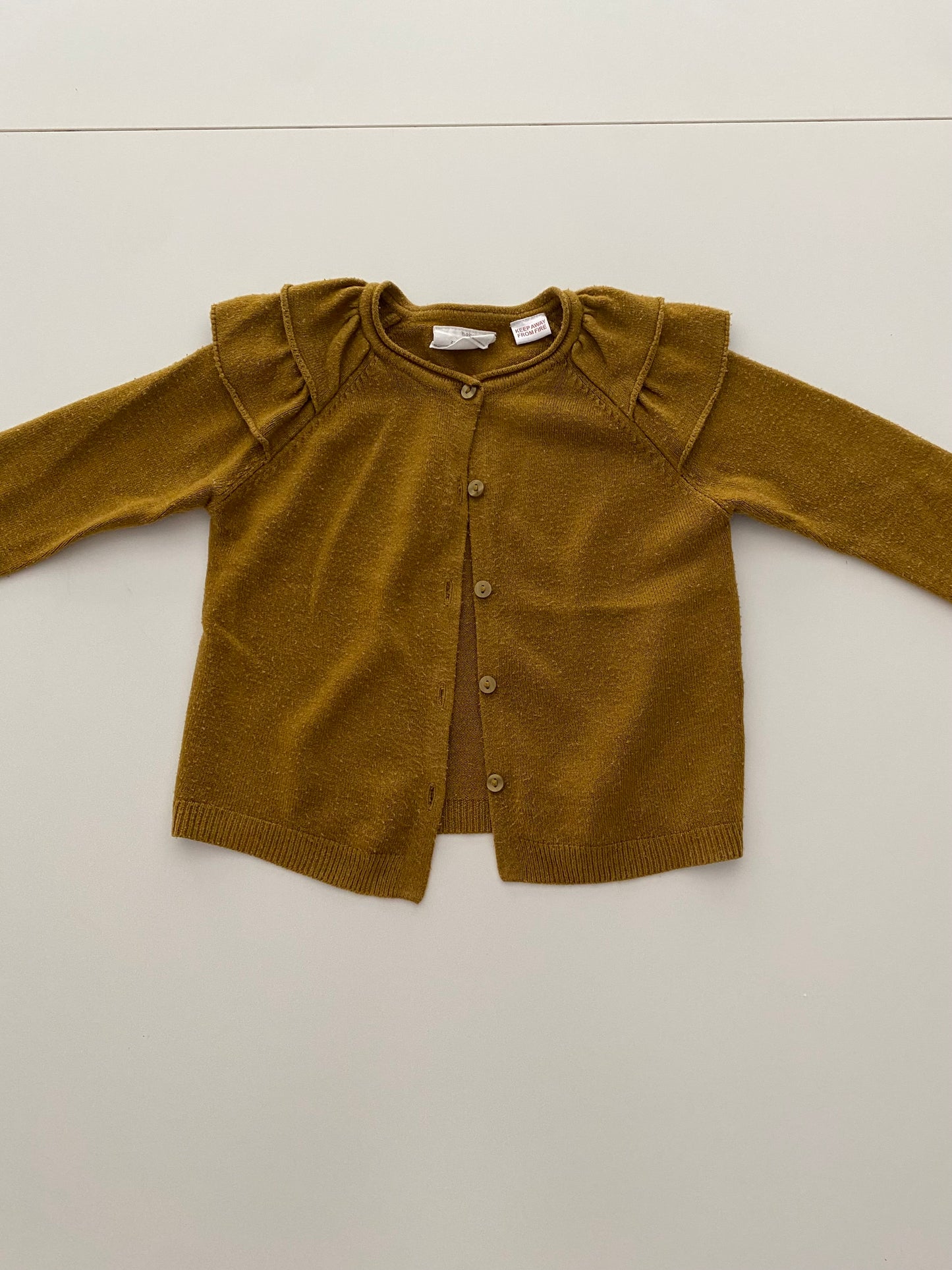 #117-Girls 24M, Zara mustard yellow sweater, GUC