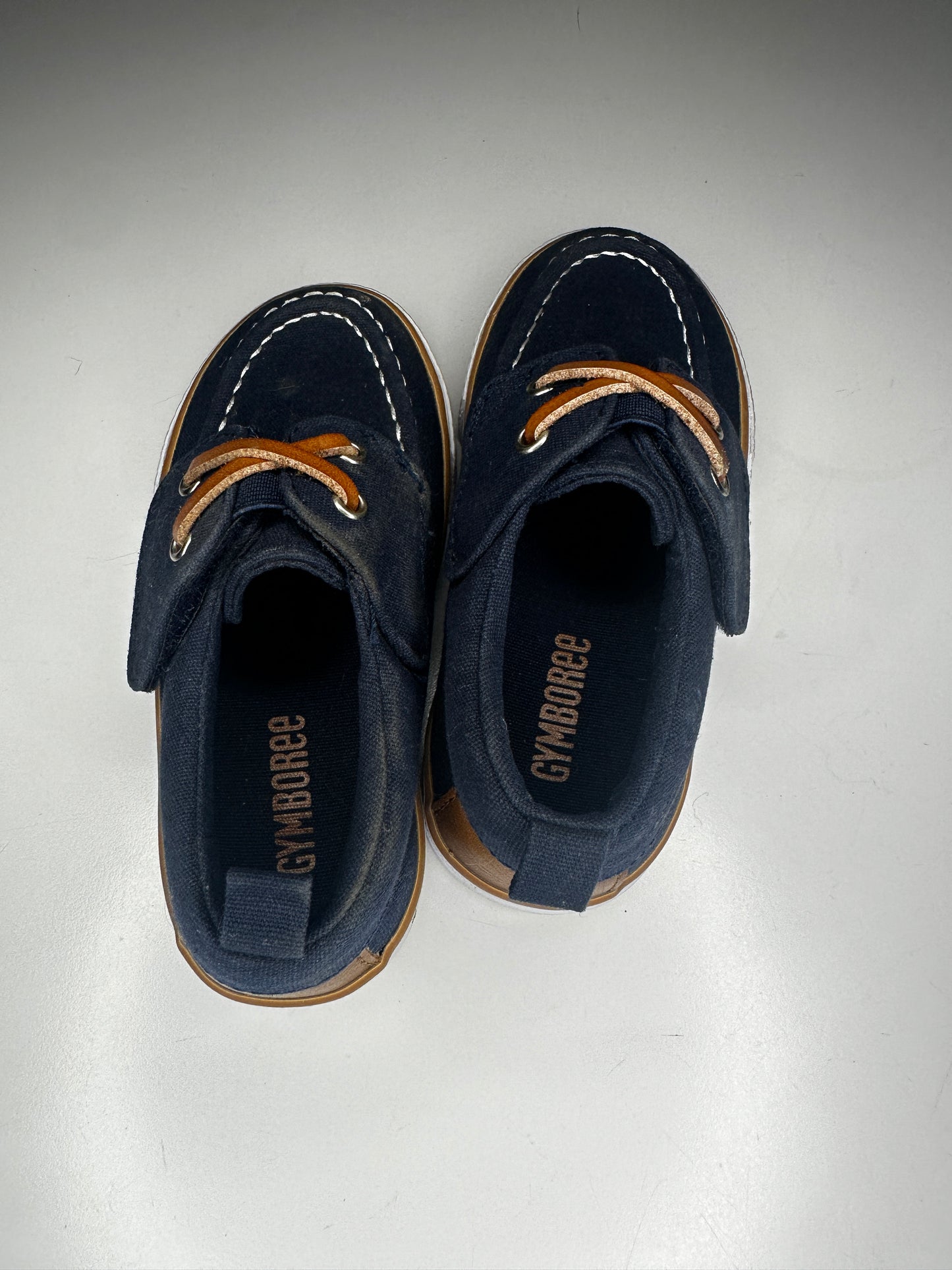 #33 Gymboree Boys Navy blue boat shoe (listing 1)