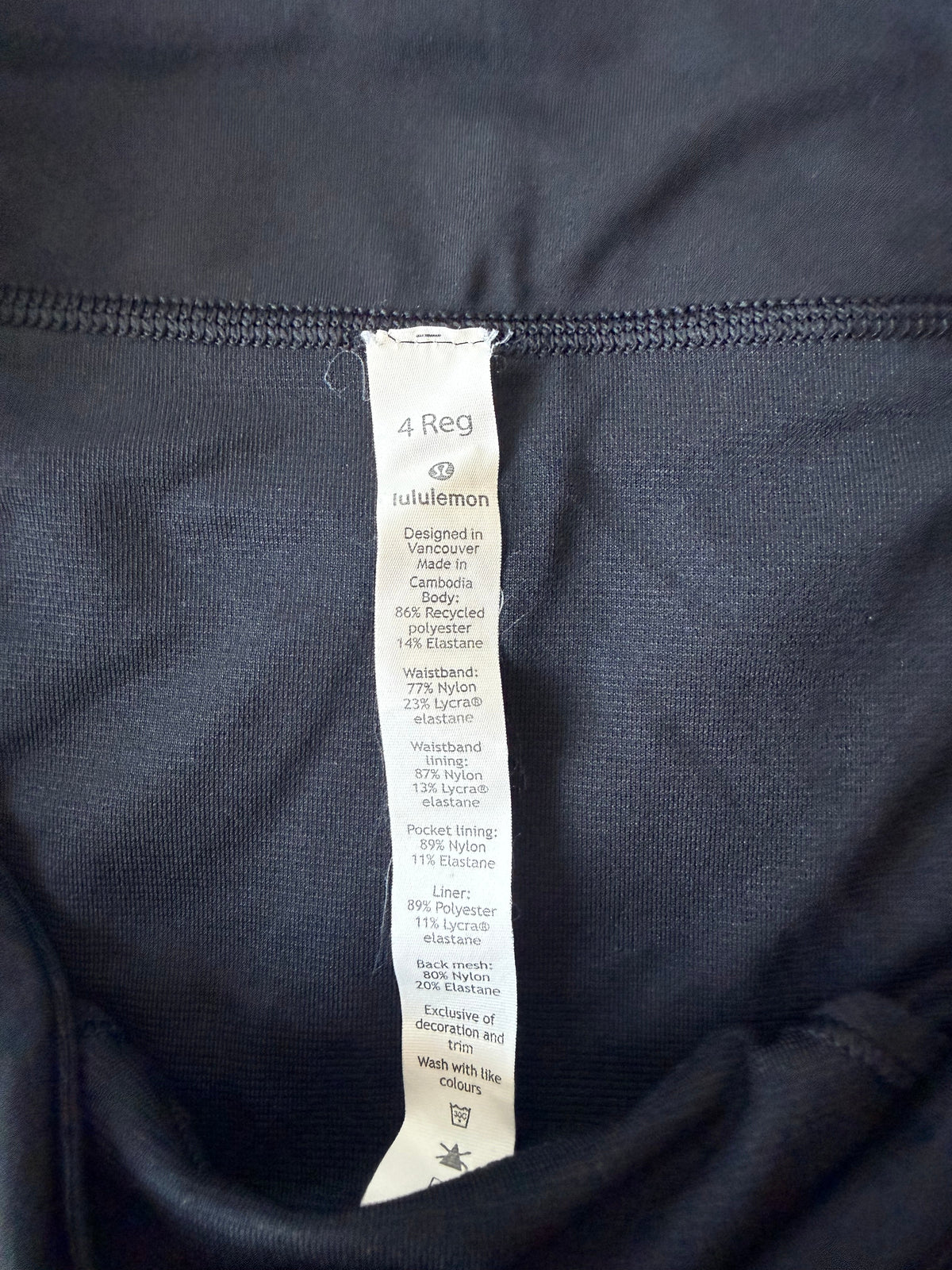 #143 Lululemon low rise Speed Up Shorts women’s size 4