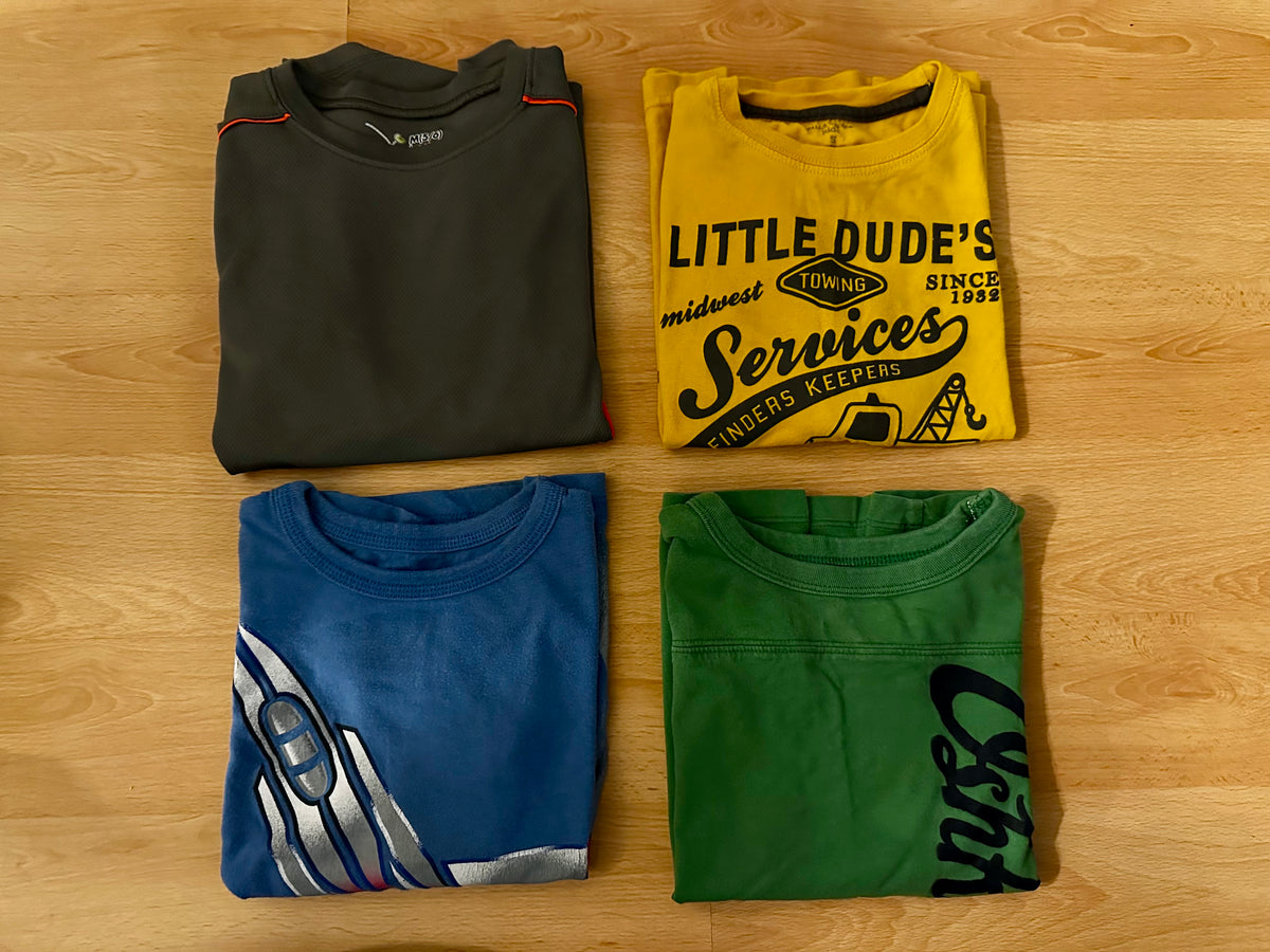 #171 Boy's Size 5 Long Sleeve Shirt Bundle (4 Shirts)