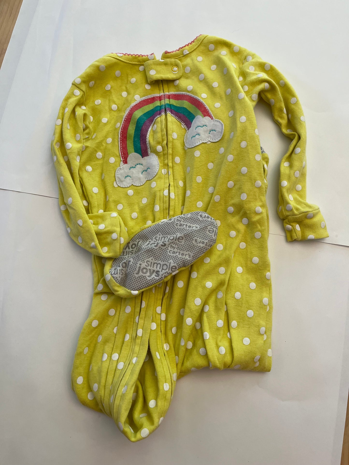 #36 Yellow 18 month pajamas