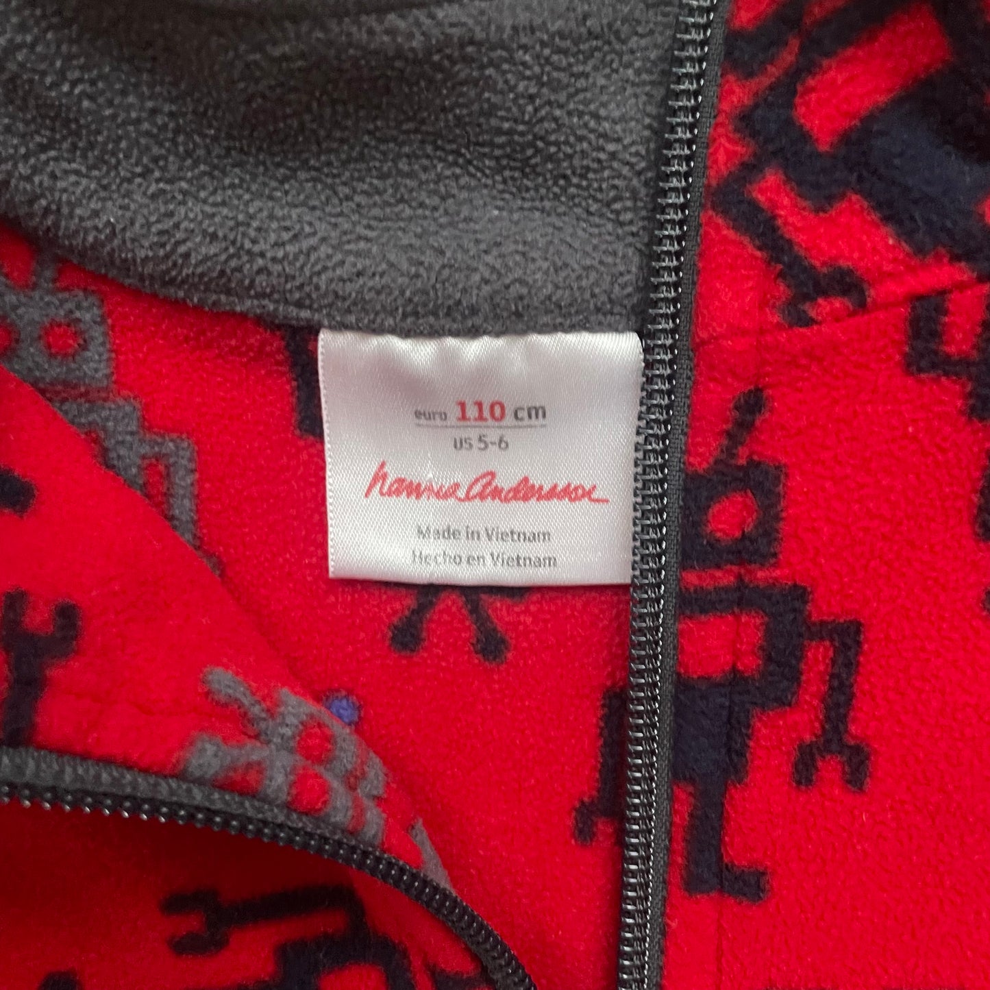 #116 Hanna Andersson boys 5-6 quarter zip