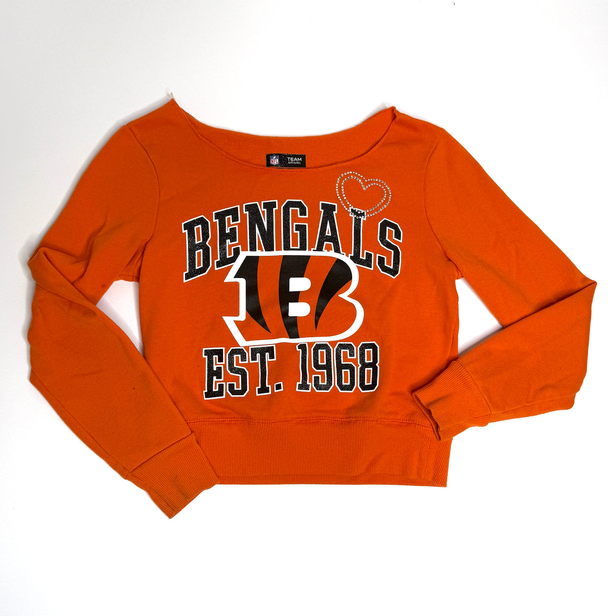 155 Girls Size 8/10 Bengals Sweatshirt VGUC