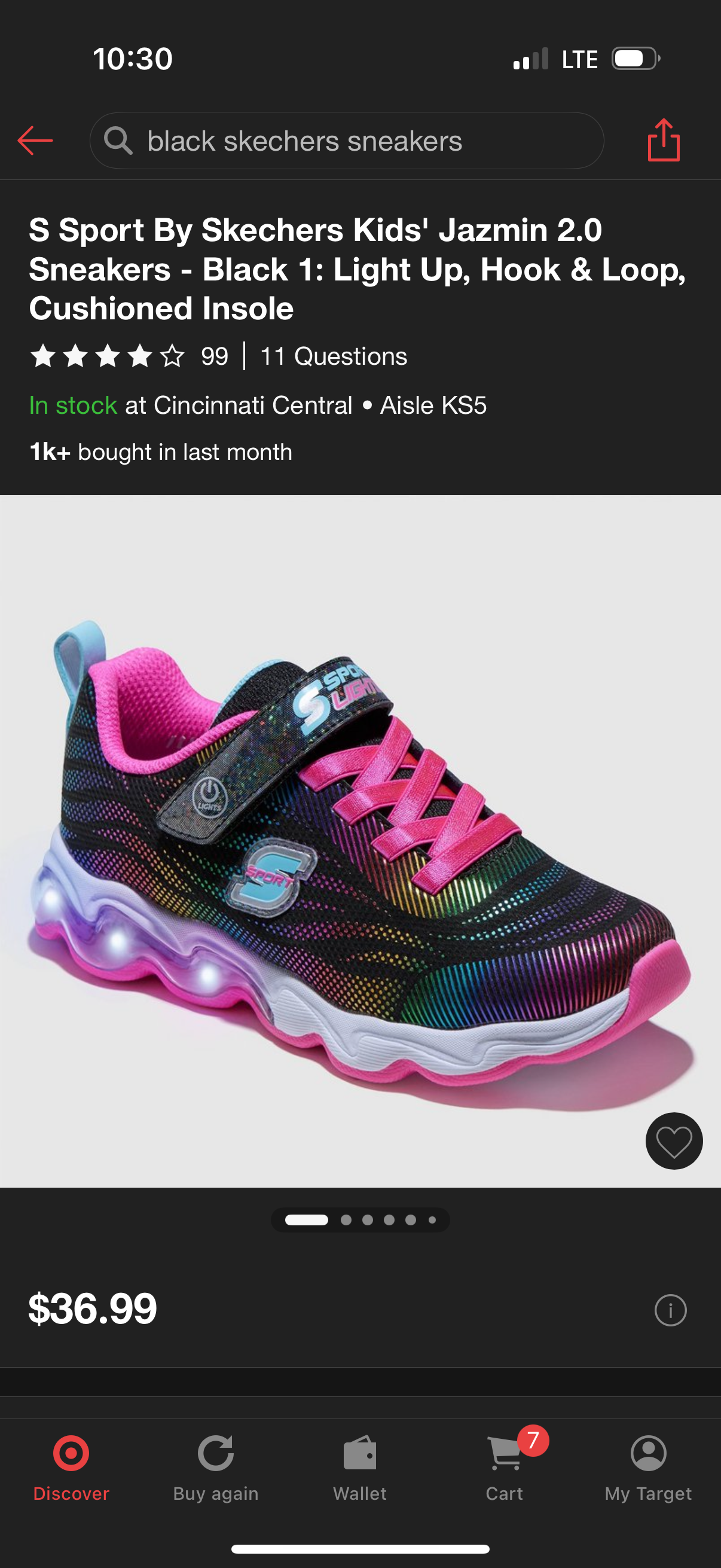 136 GUC sketcher light up gym shoes size 1