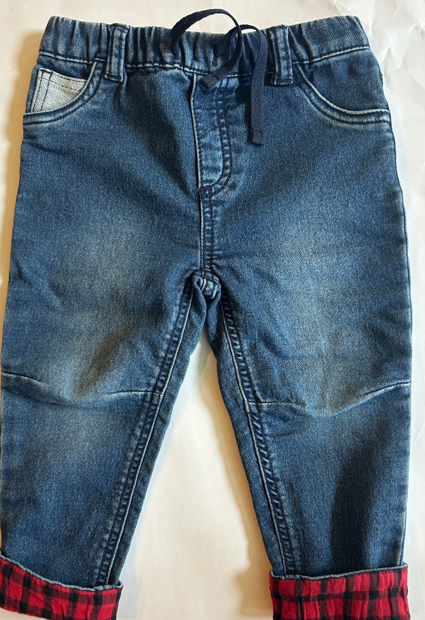 Seller # 35 24m/2t boys jeans with buffalo check lining