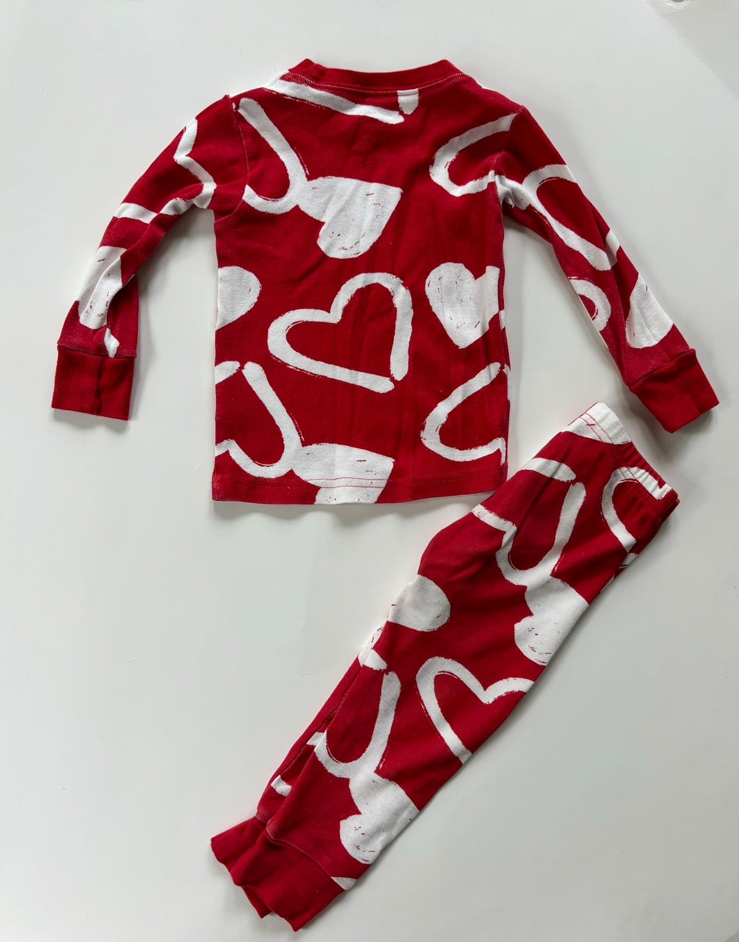#101 Carter's Hearts Snug Fit Pajama Set Gender Neutral Size 18 months