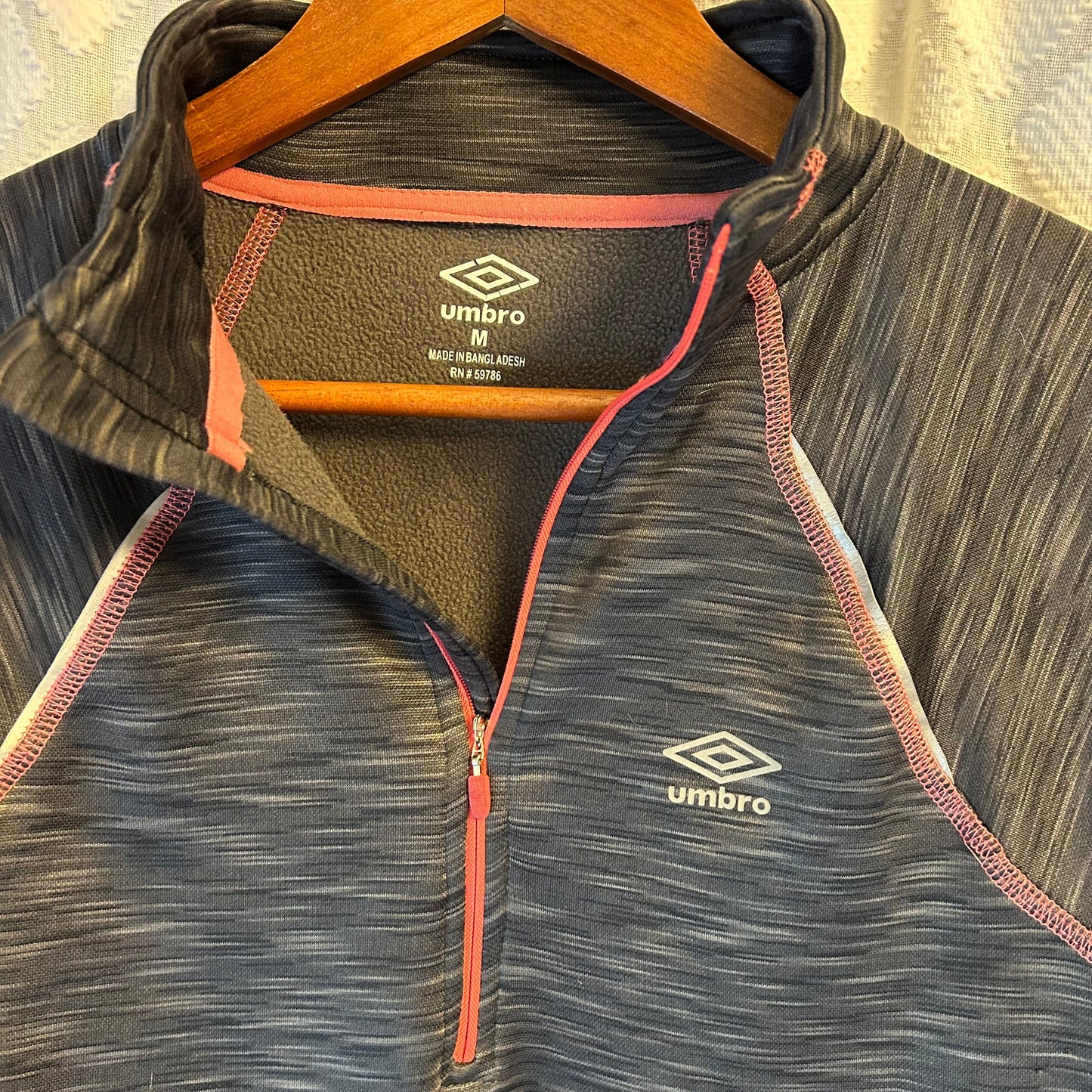 #18 Reduced! Umbro zip gray pullover women’s size M