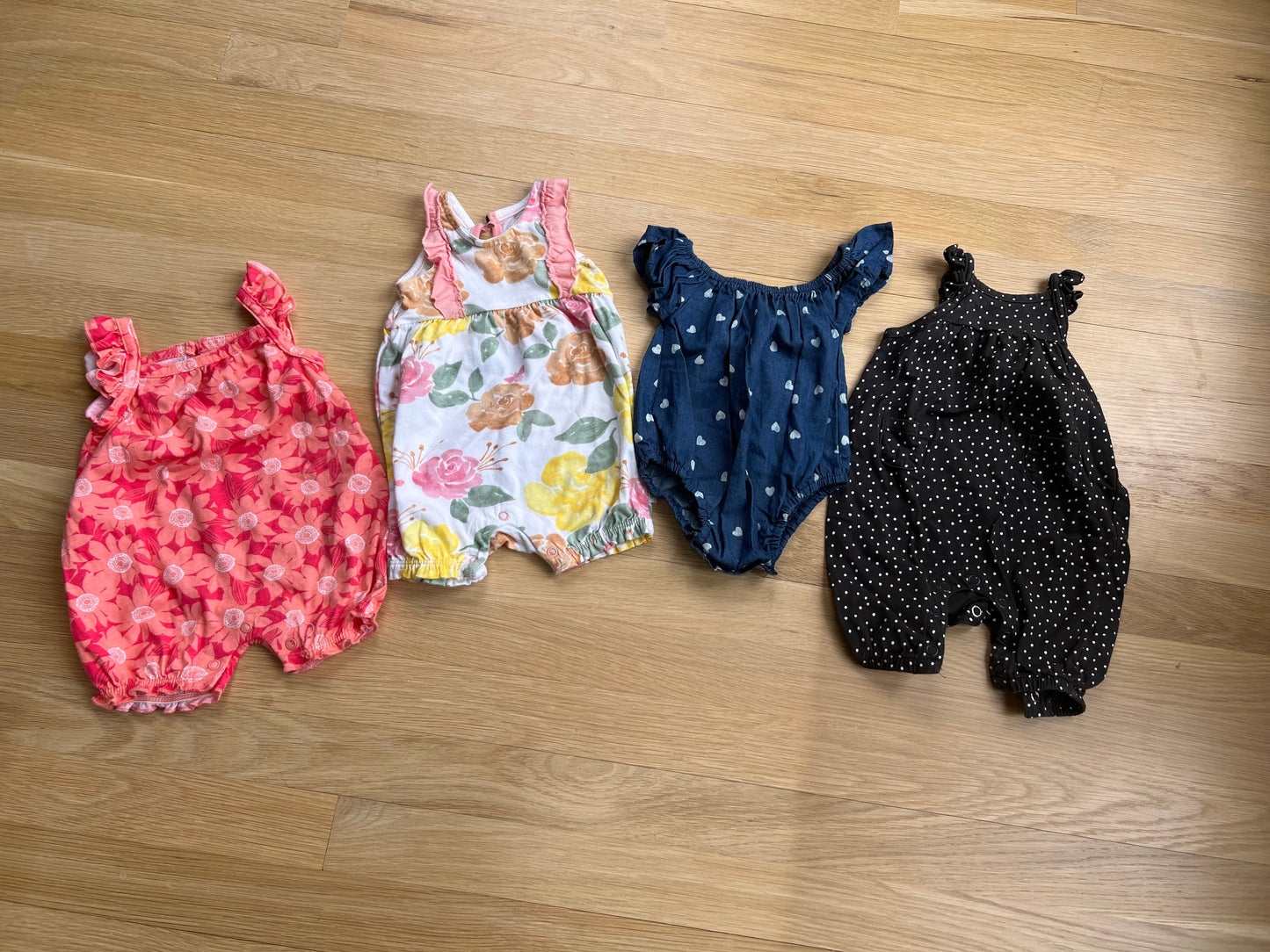 #41 NB Rompers 4-pack Summer PRICE REDUCED