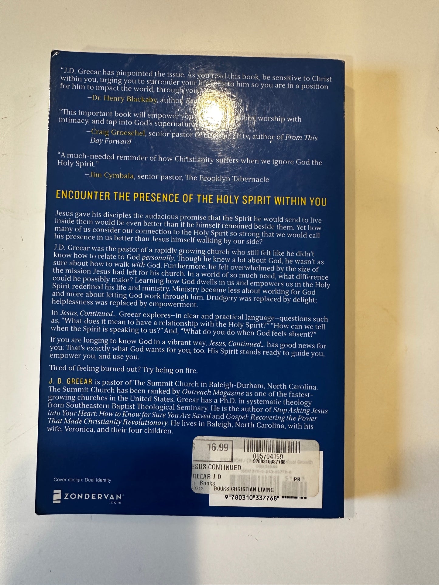 "Jesus Continued" book