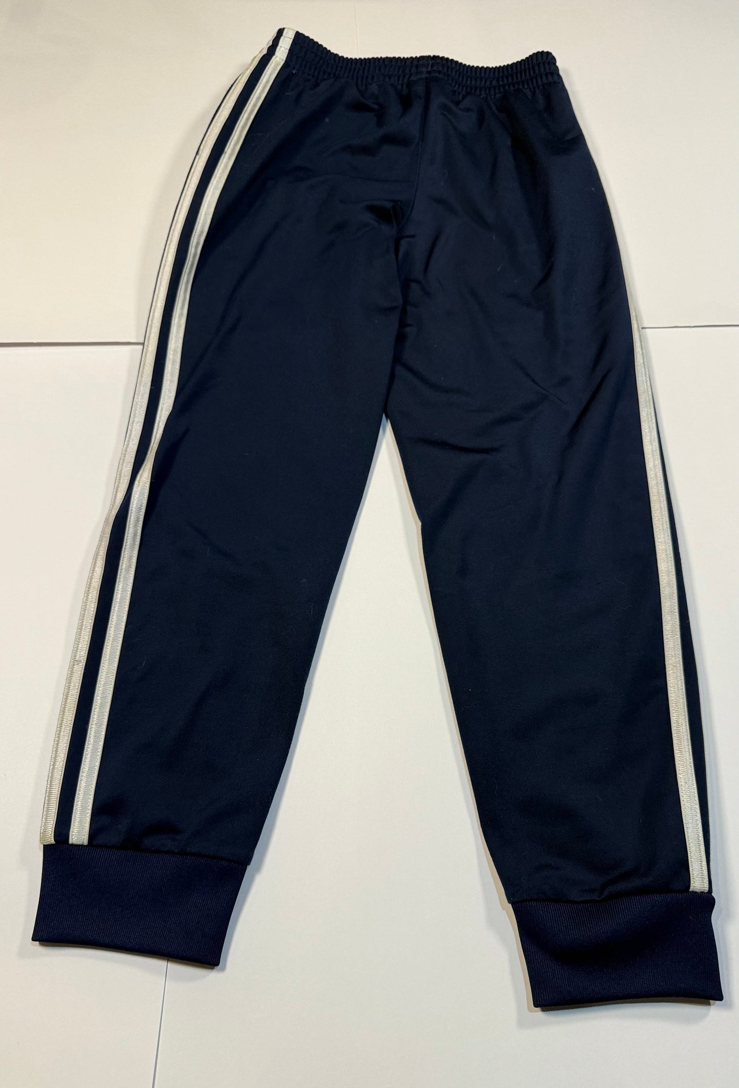 #180 Boys Small 8 Adidas Athletic Pant Bundle - Navy Jogger and Black 3 stripe Pant