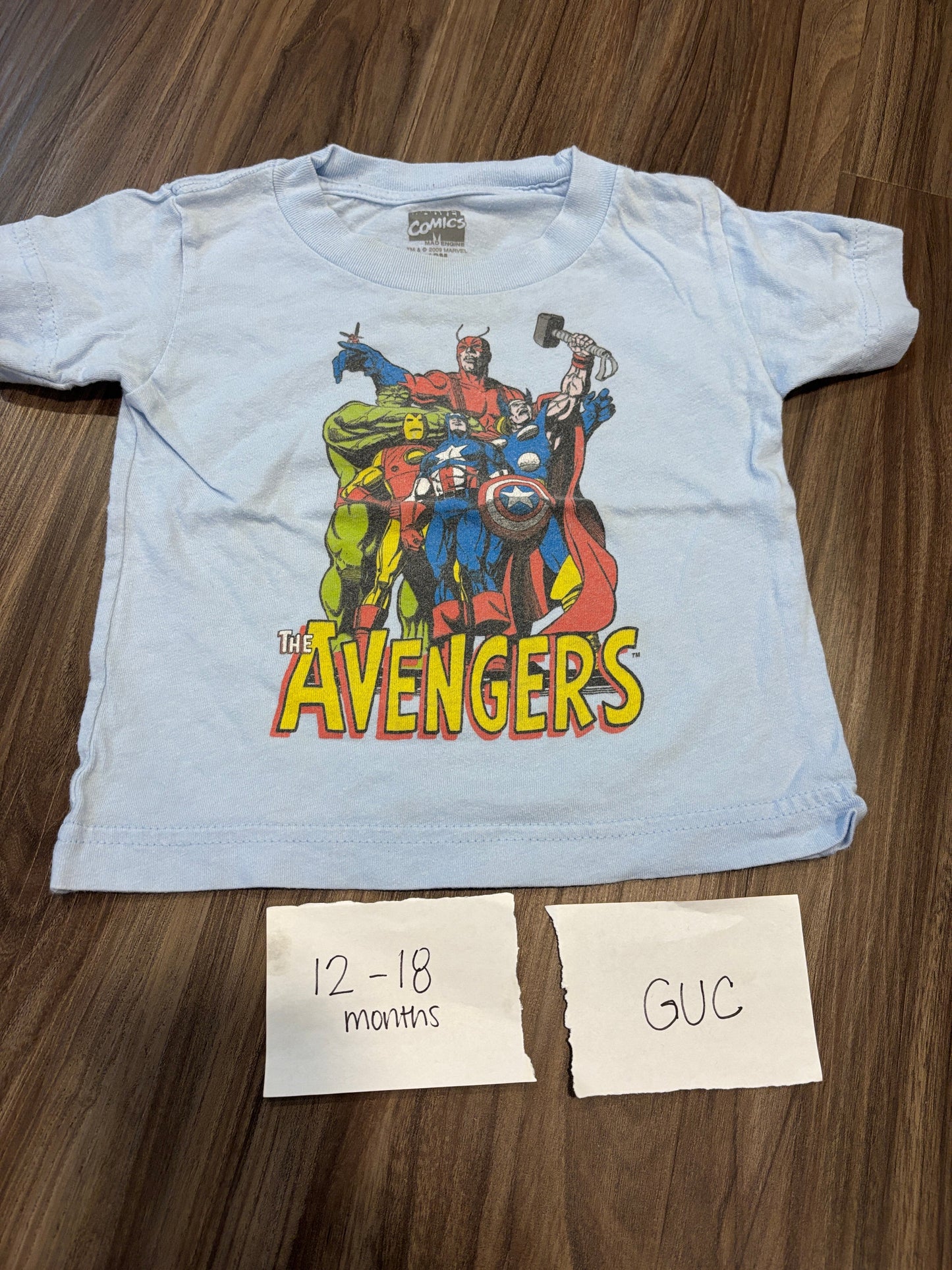 #77 - 12-18 Mo - GUC Avengers Blue Tshirt