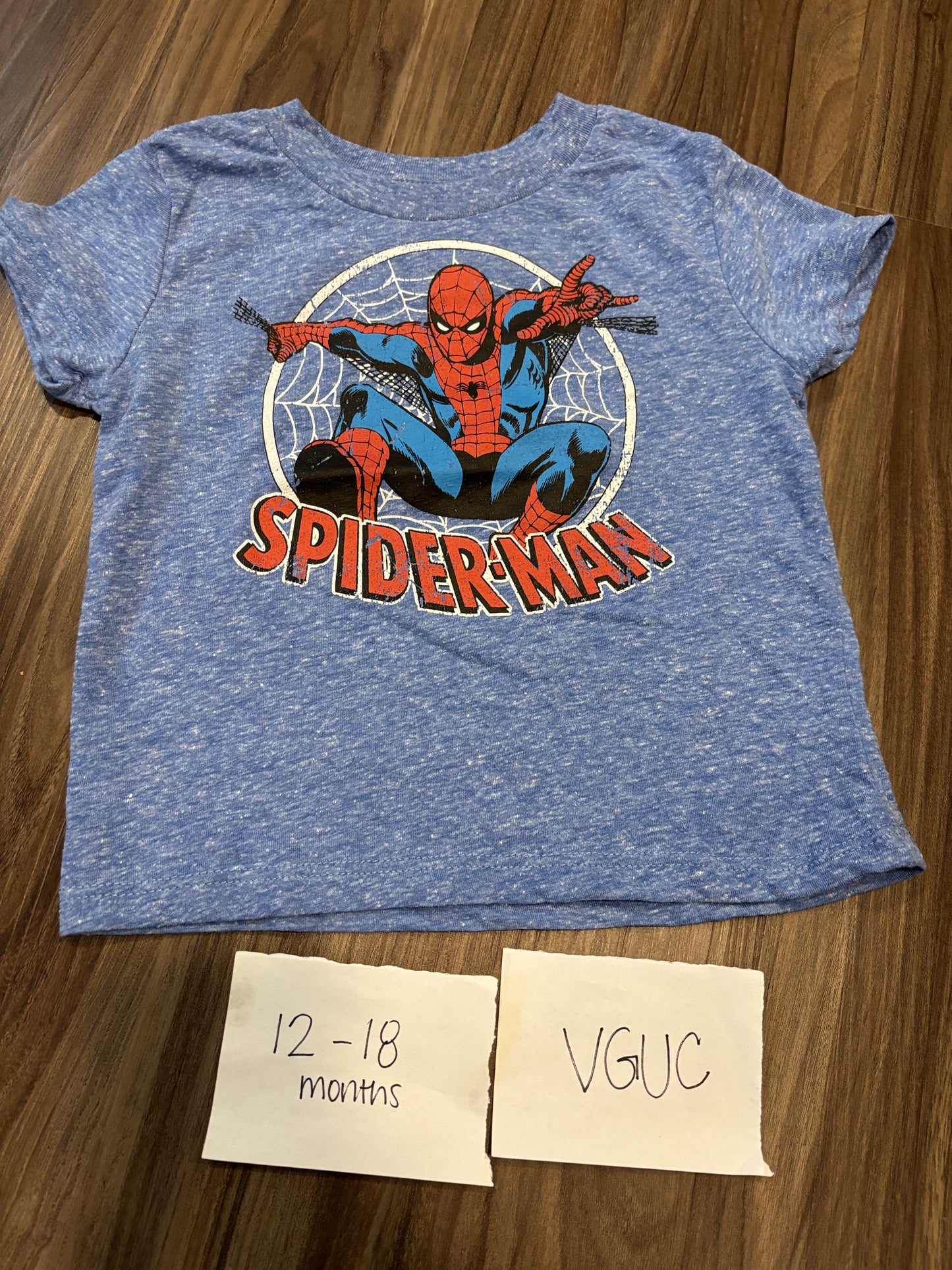 #138 - 12-18 Mo - VGUC Spiderman Tshirt - PU 45236